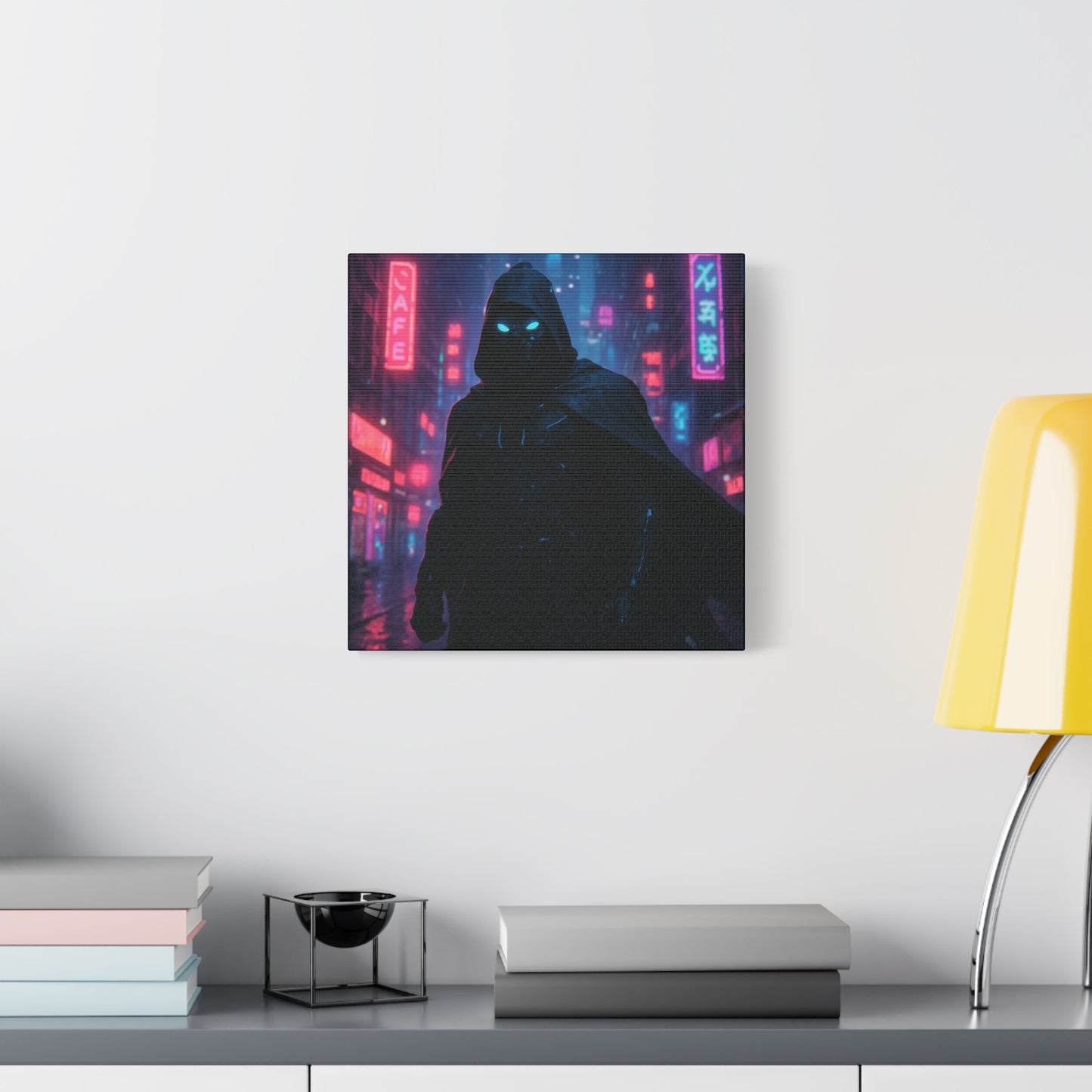 Neon Night Vigilante Matte Canvas