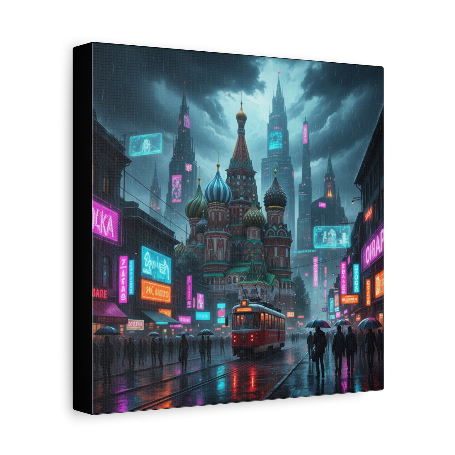 Cyber Moscow Matte Canvas