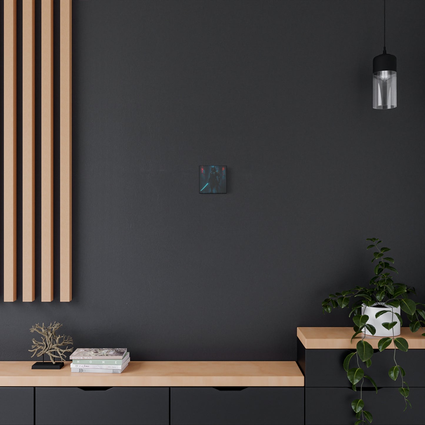 Cyber Samurai Warrior Matte Canvas