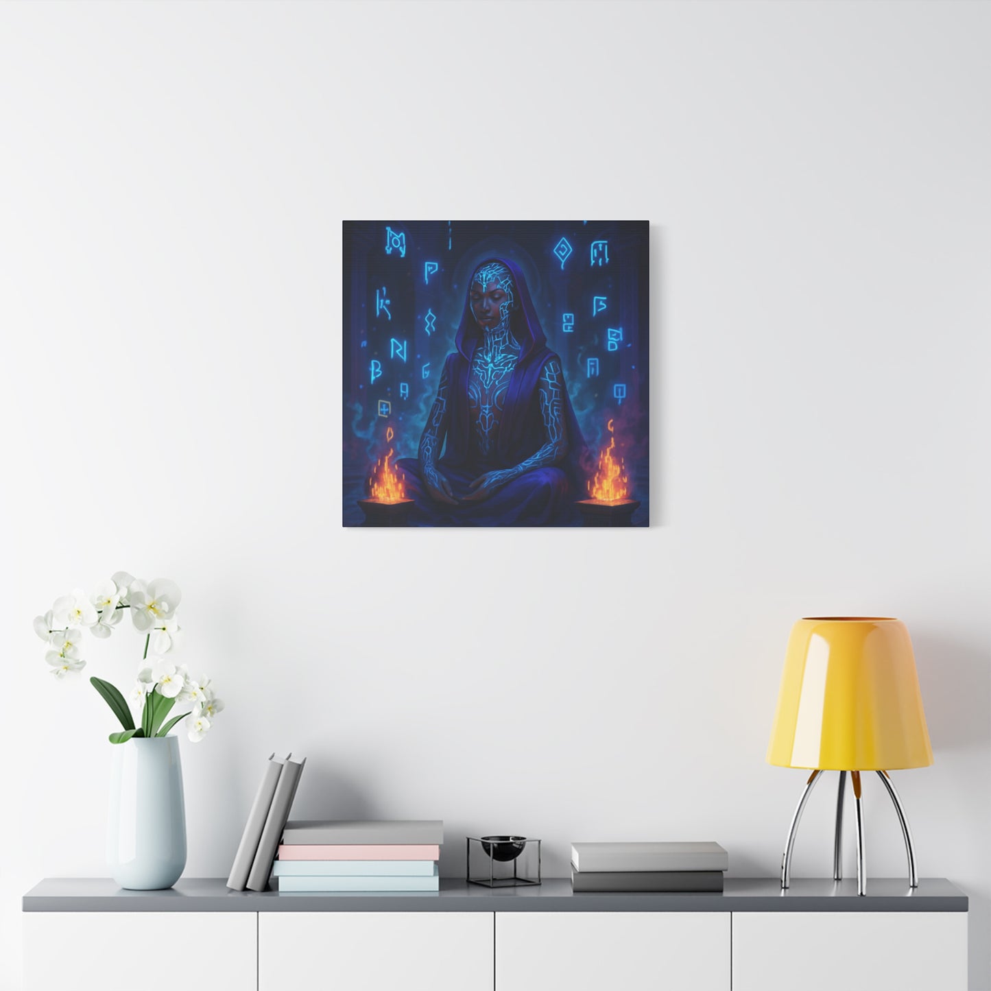 Mystic Runes Sorcerer Matte Canvas