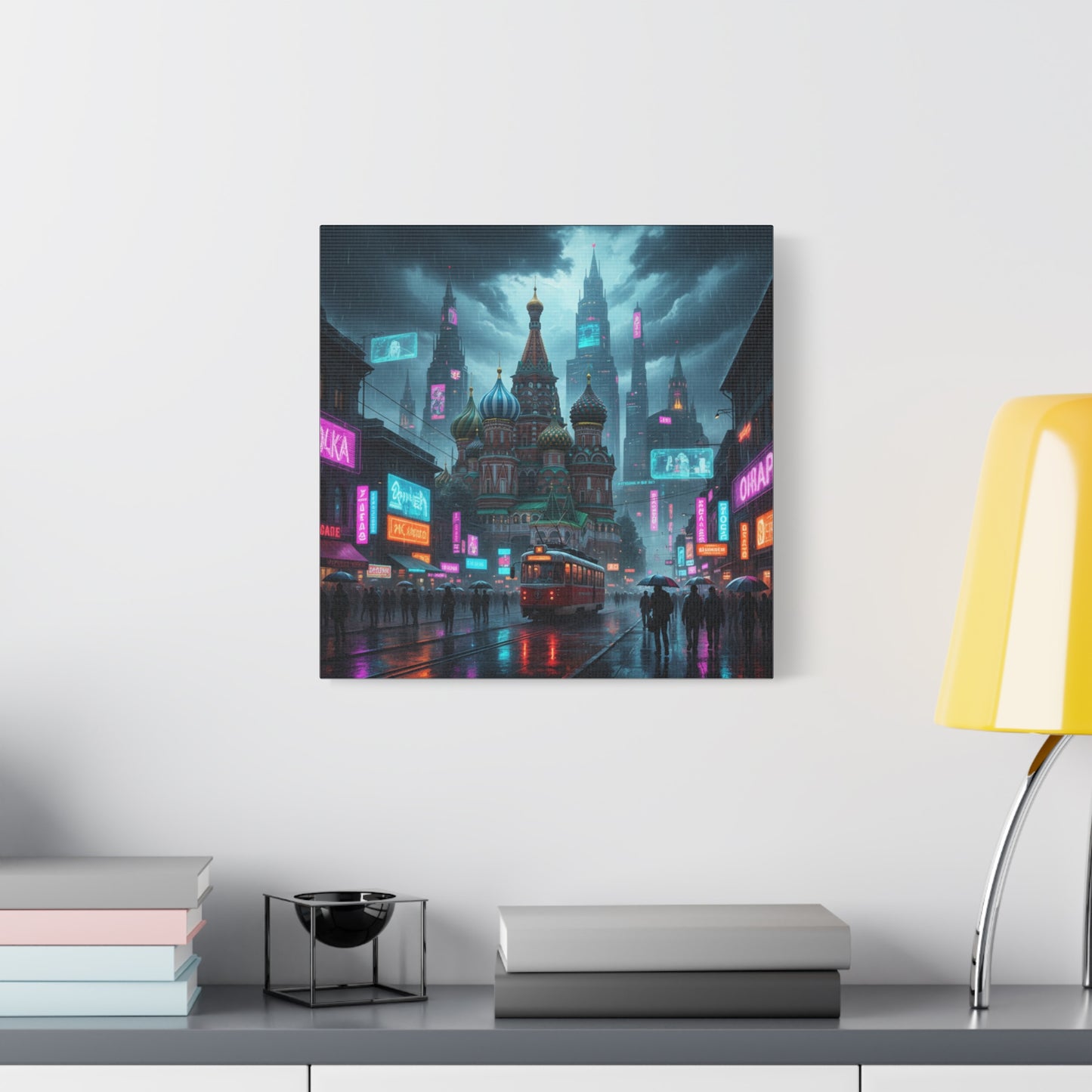 Cyber Moscow Matte Canvas
