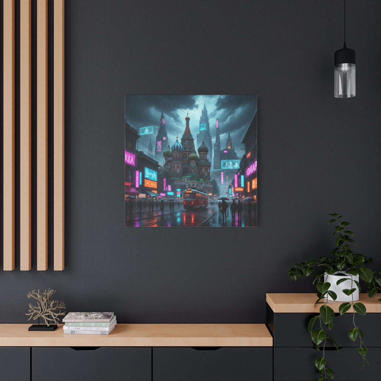 Cyber Moscow Matte Canvas