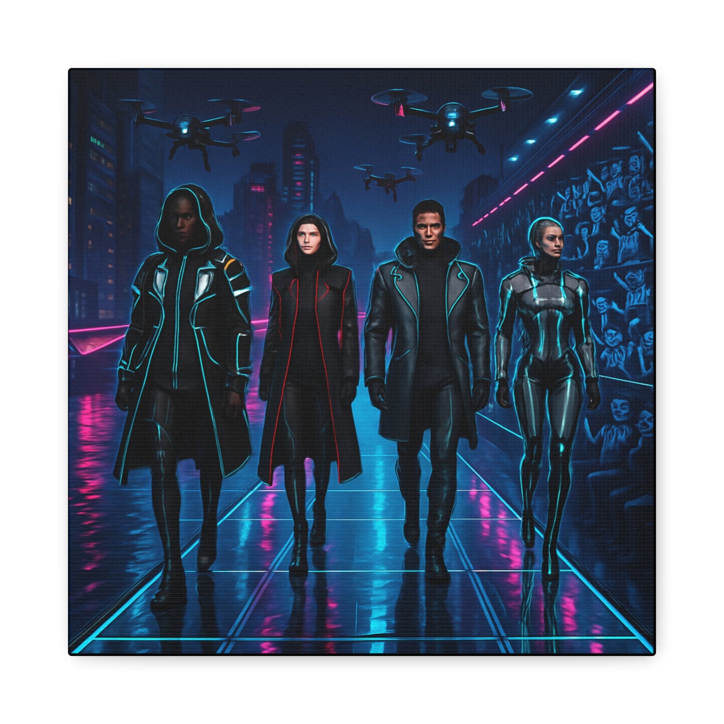 Cyber Gang Matte Canvas