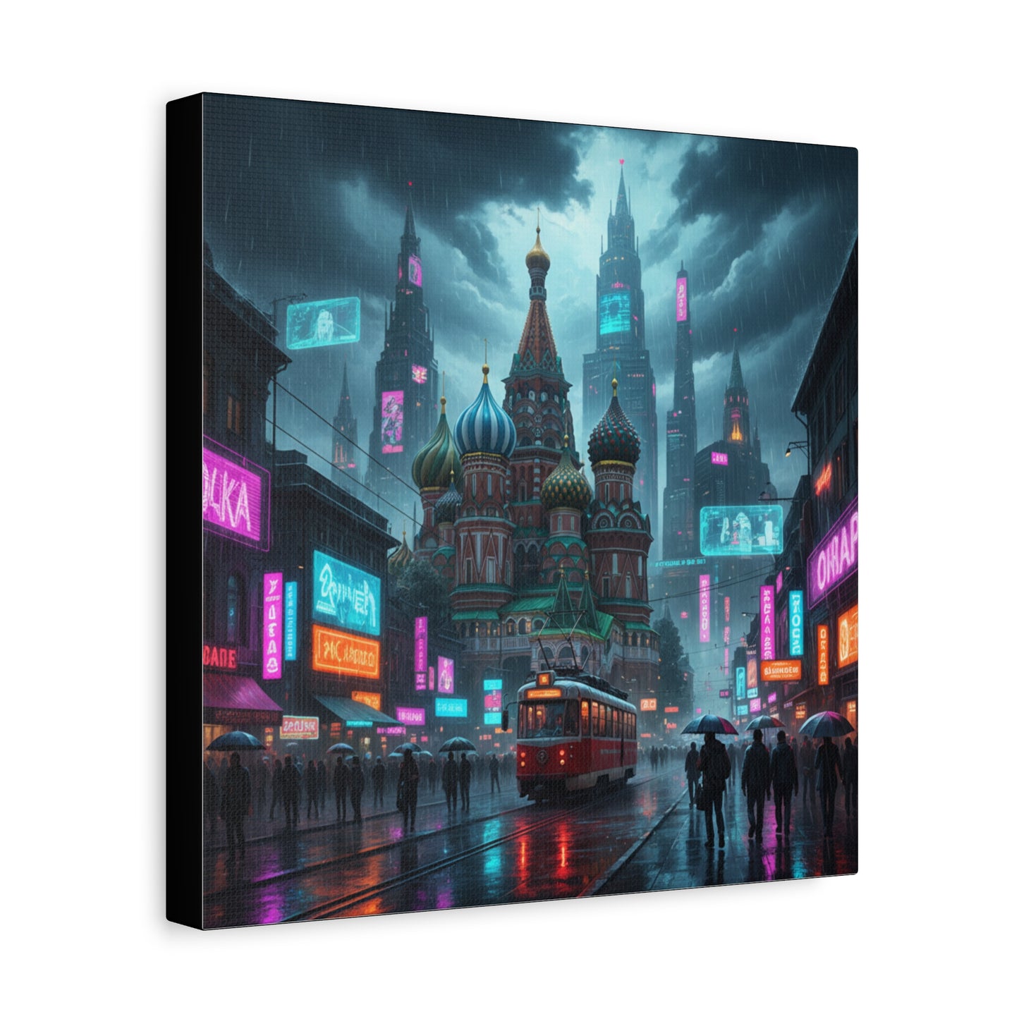 Cyber Moscow Matte Canvas