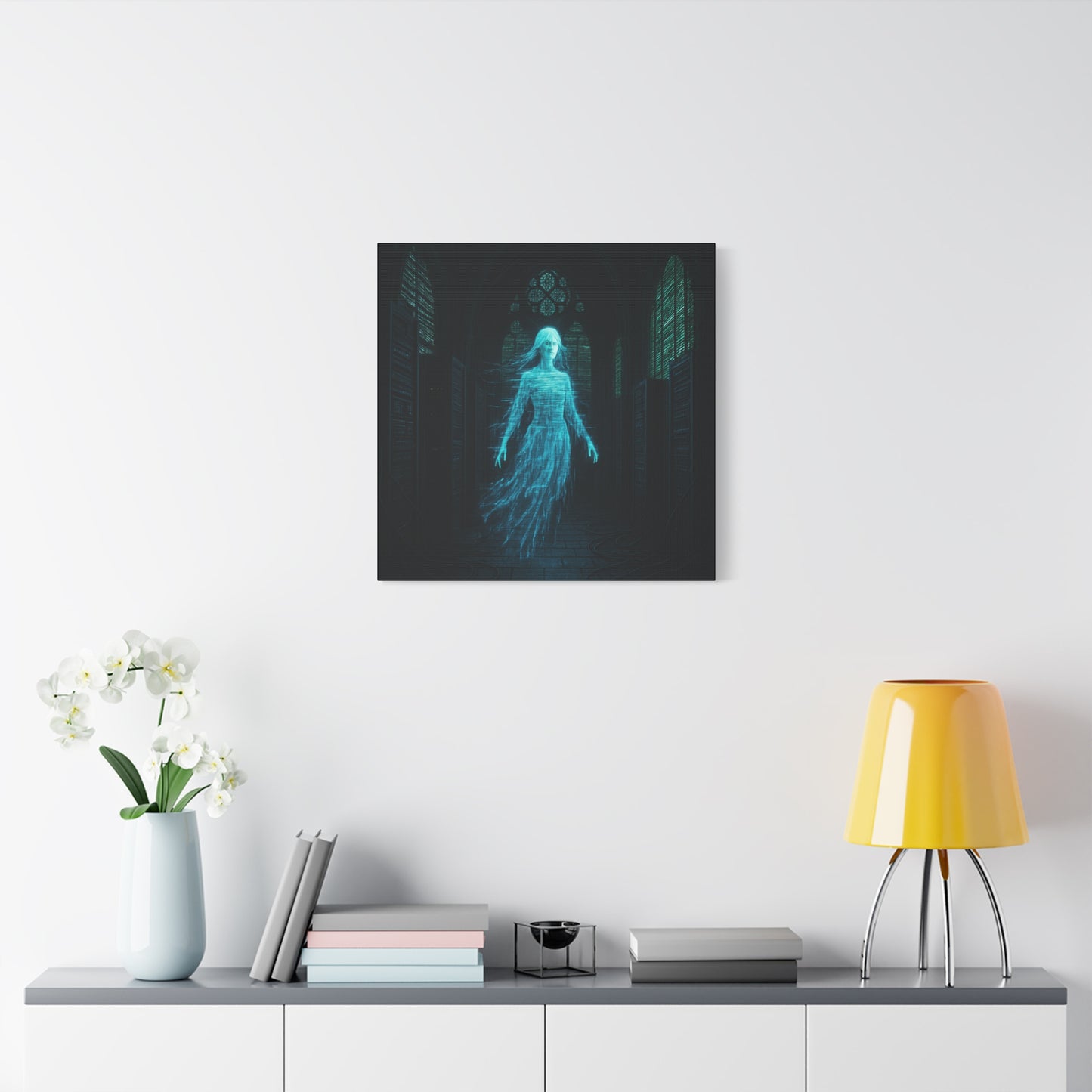 Digital Phantom in the Cathedral Matte Canvas