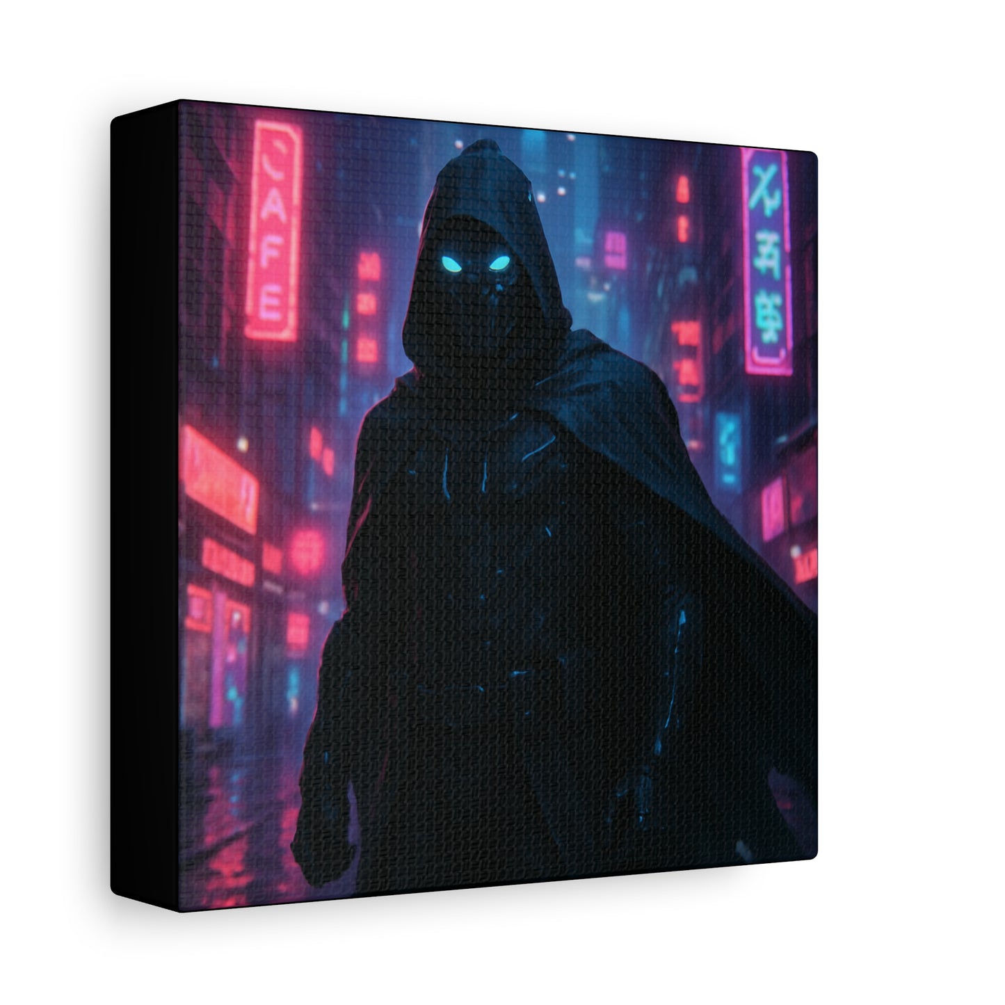 Neon Night Vigilante Matte Canvas