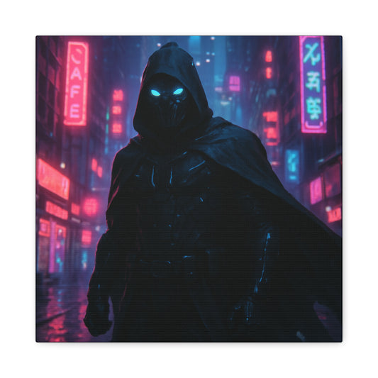Neon Night Vigilante Matte Canvas