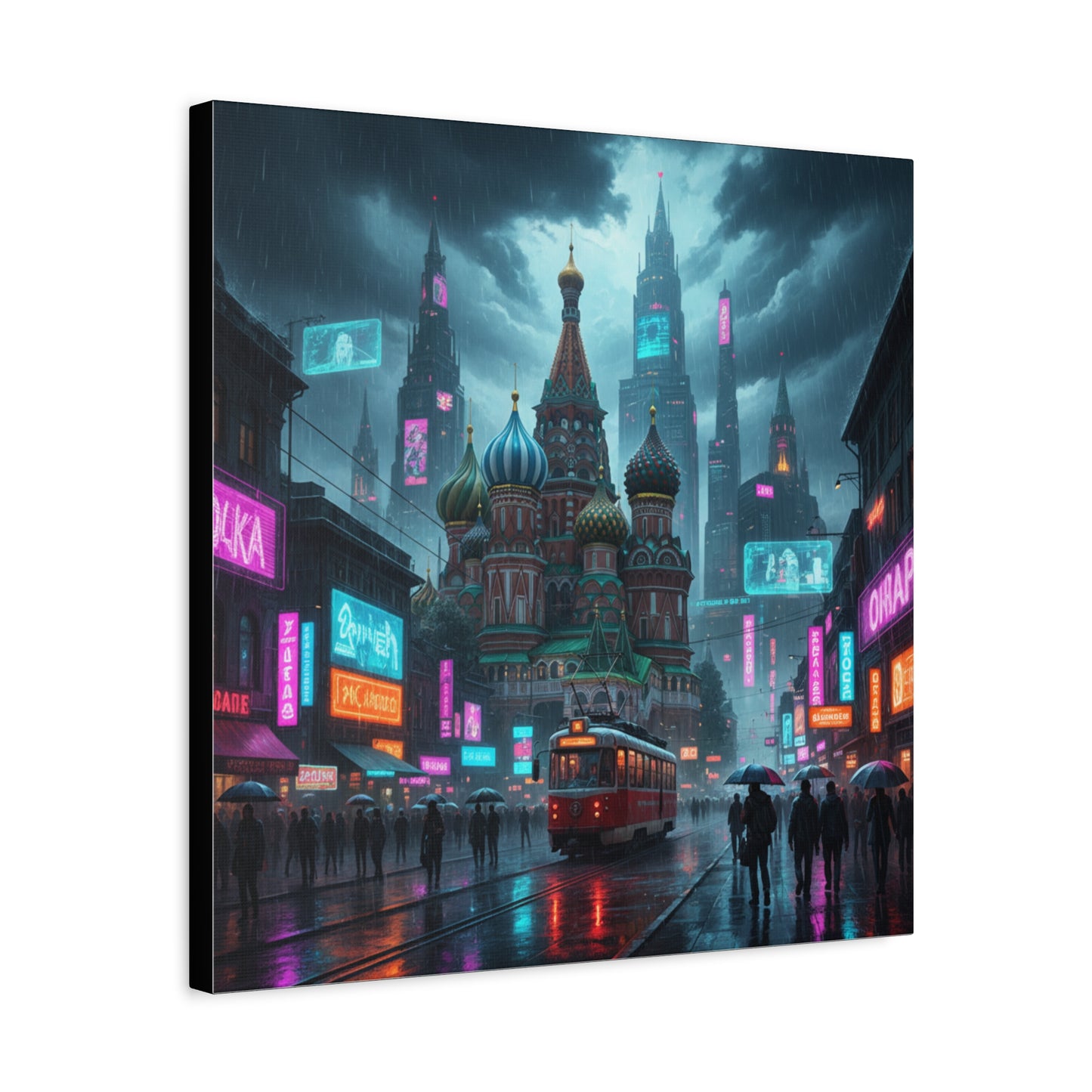 Cyber Moscow Matte Canvas