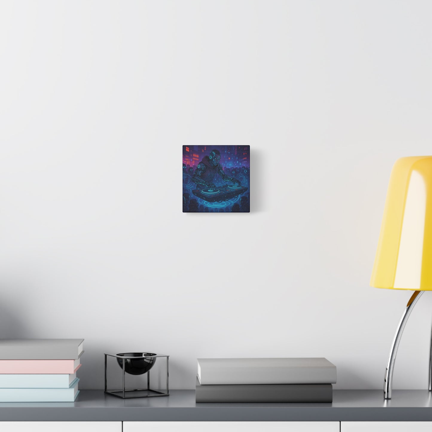 Cybernetic DJ Matte Canvas