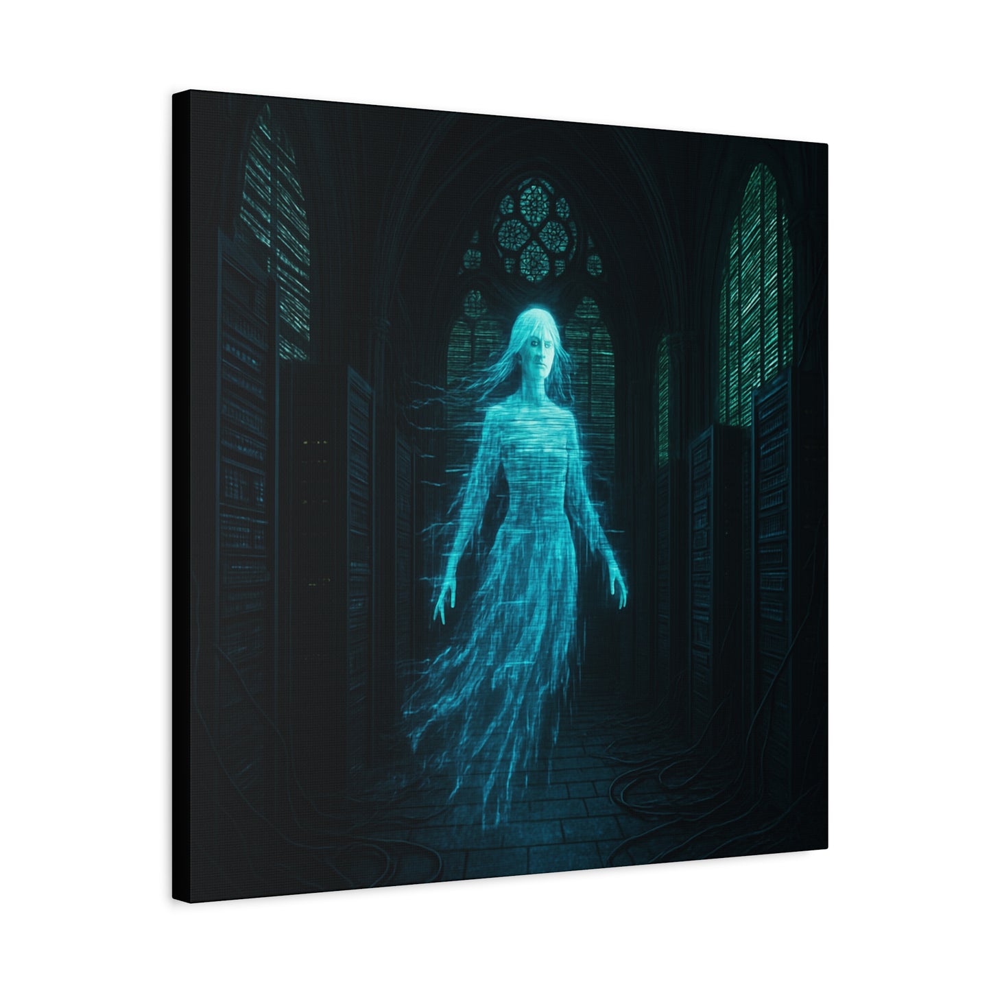 Digital Phantom in the Cathedral Matte Canvas