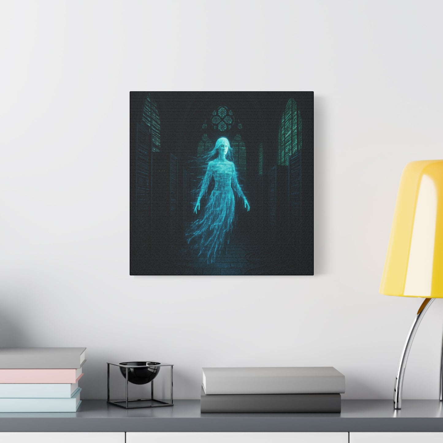 Digital Phantom in the Cathedral Matte Canvas