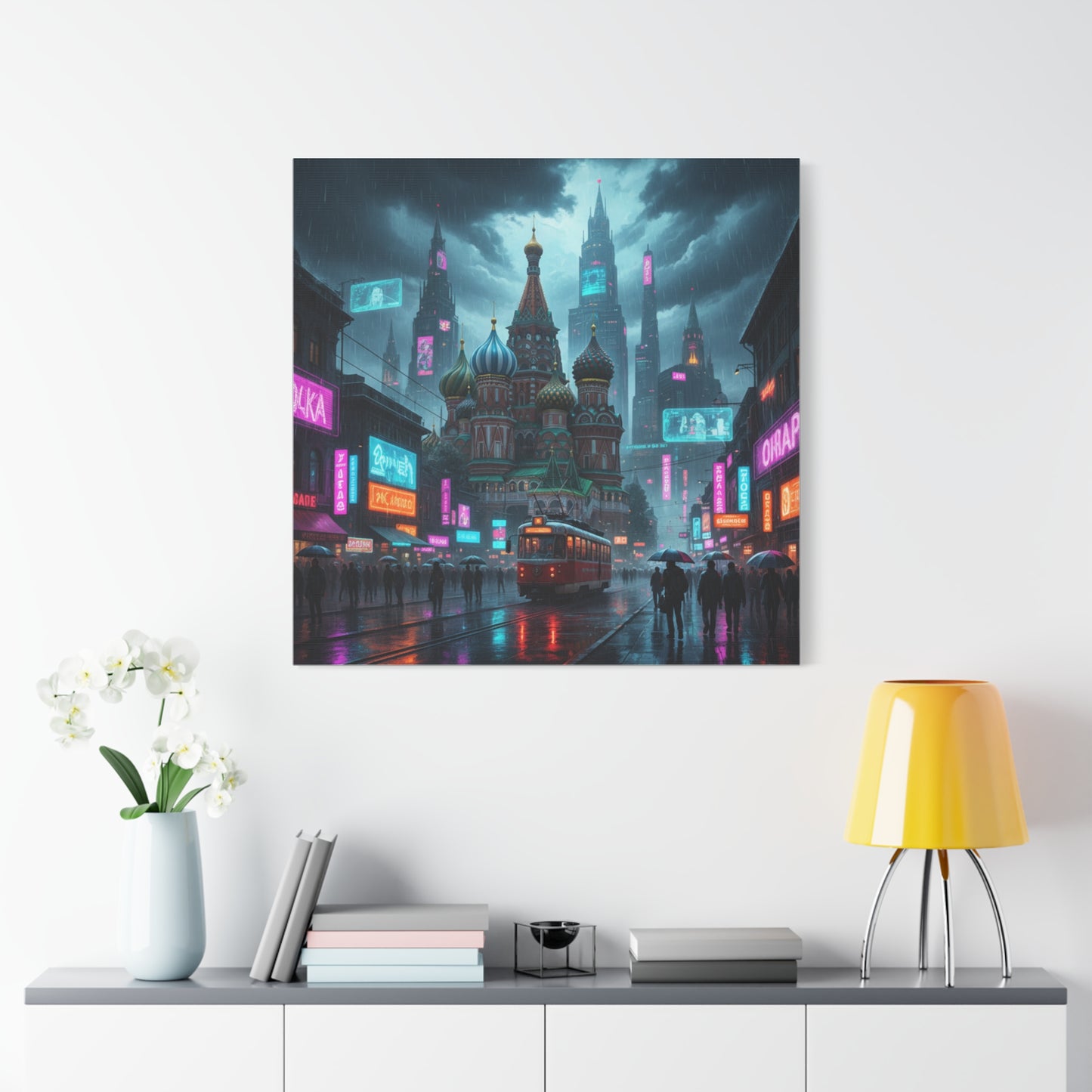 Cyber Moscow Matte Canvas
