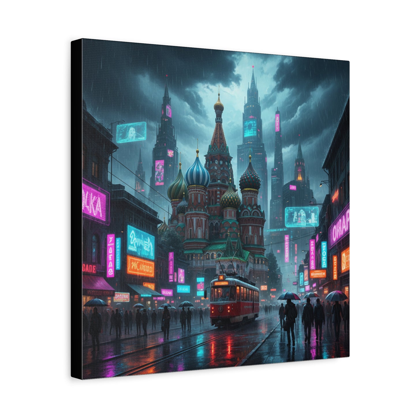 Cyber Moscow Matte Canvas