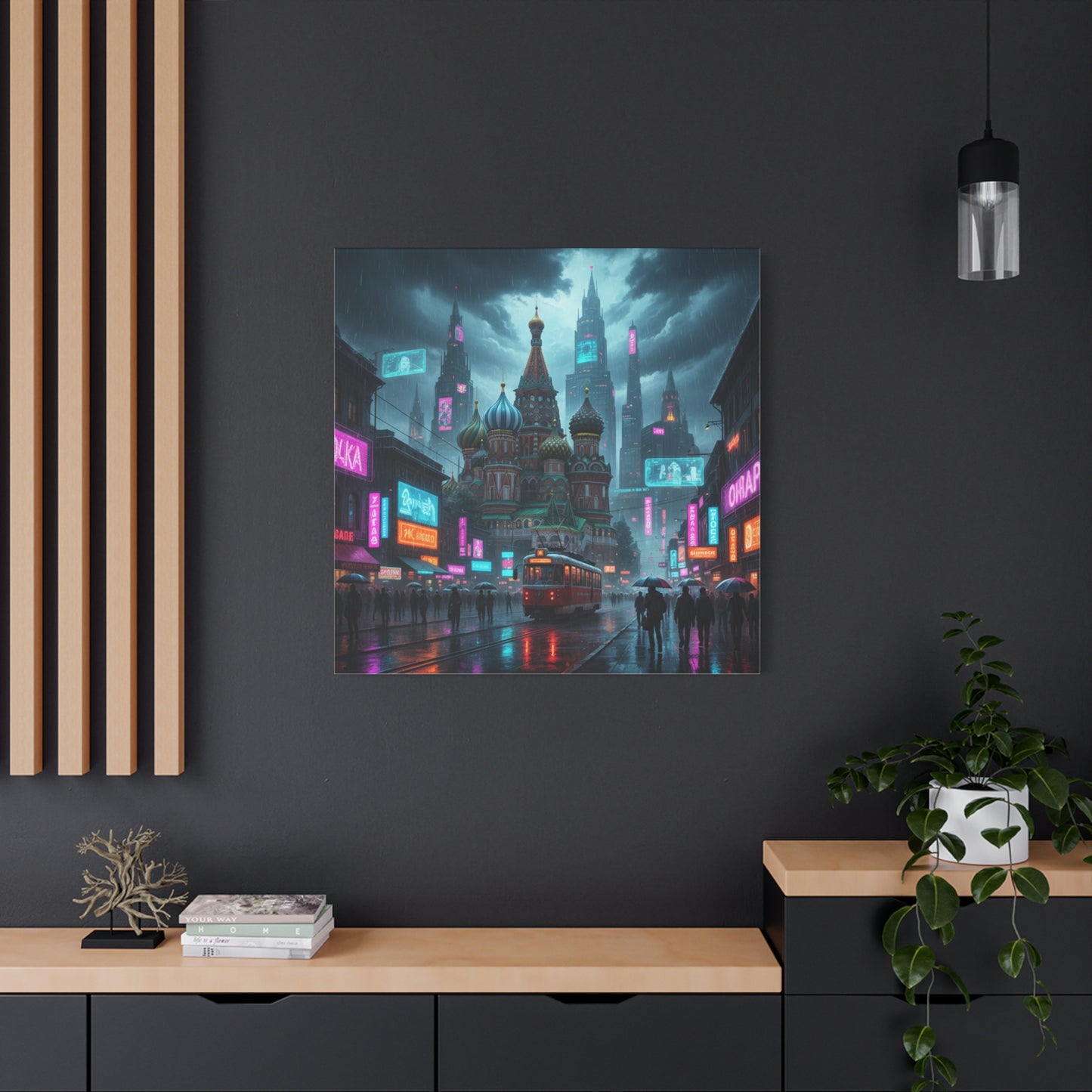 Cyber Moscow Matte Canvas