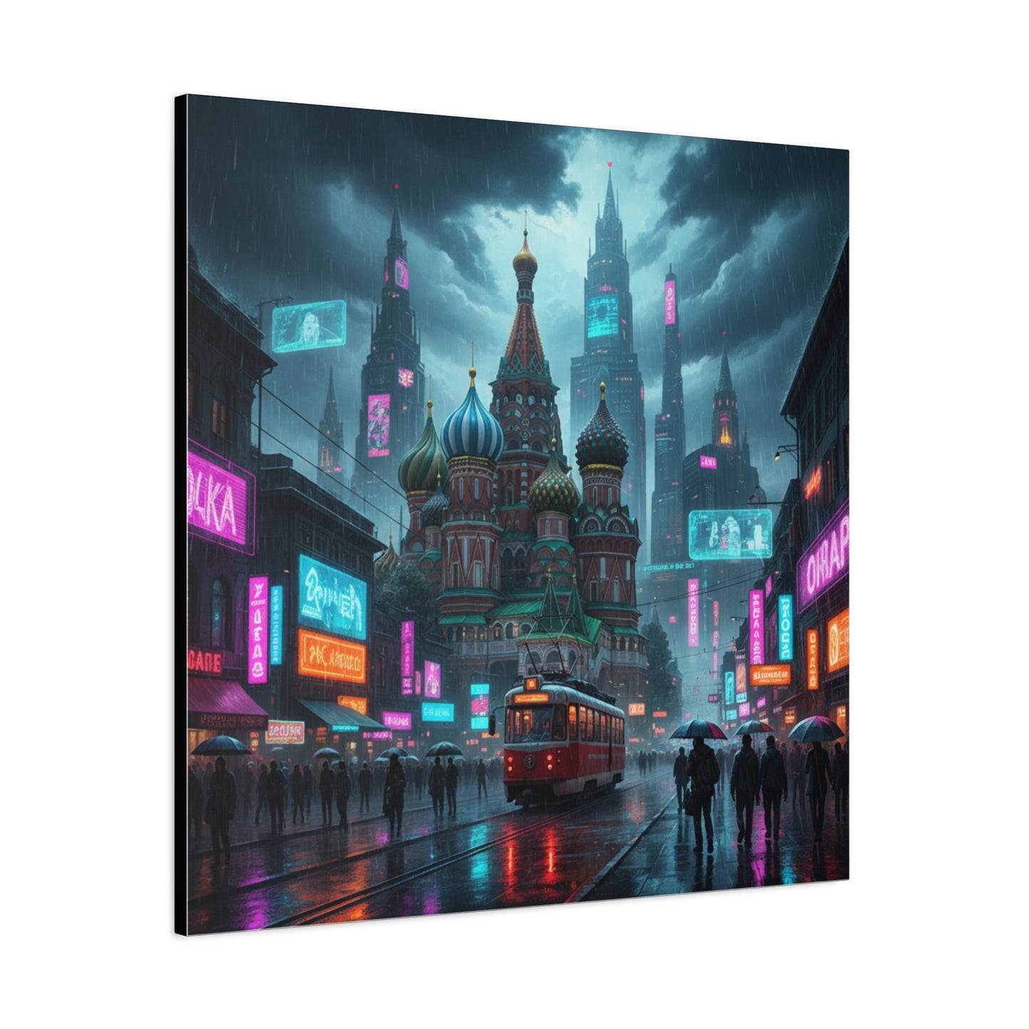Cyber Moscow Matte Canvas