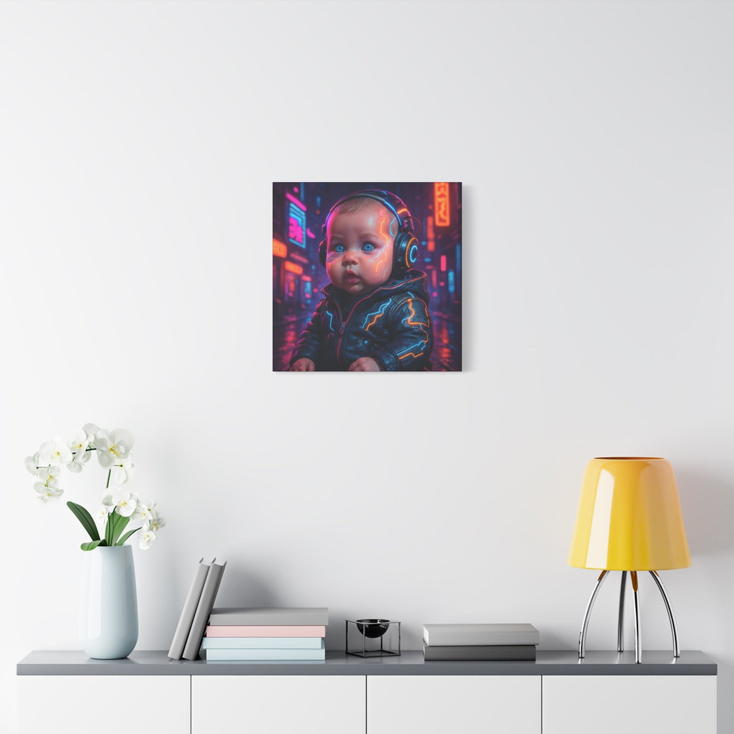 Cyber Baby Matte Canvas
