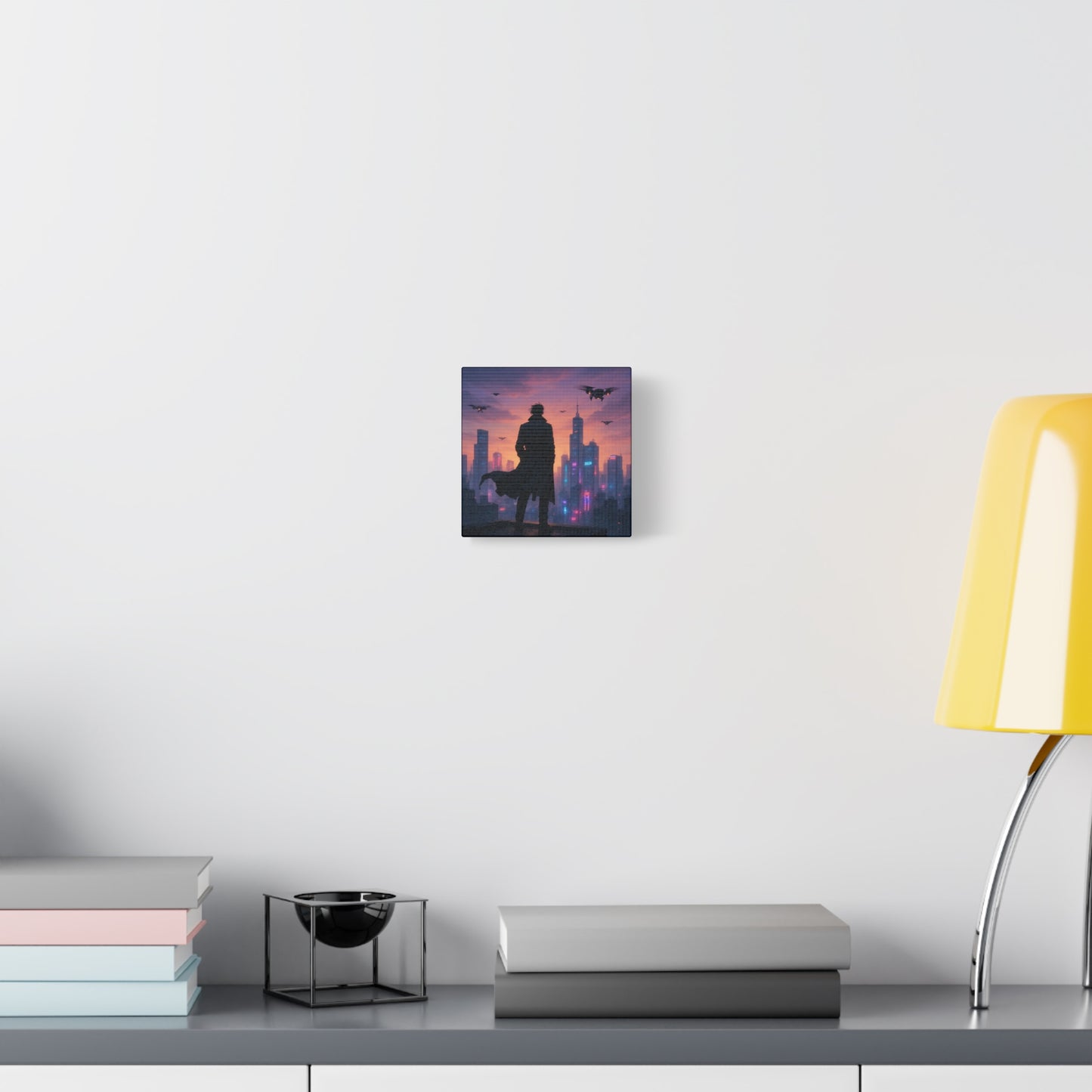 Future Skyline Sentinel Matte Canvas