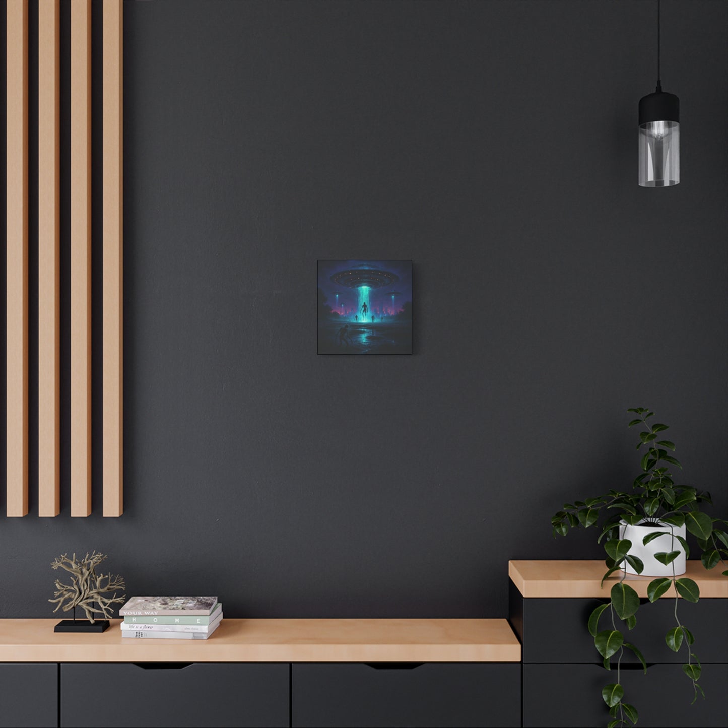 Alien Abduction Matte Canvas