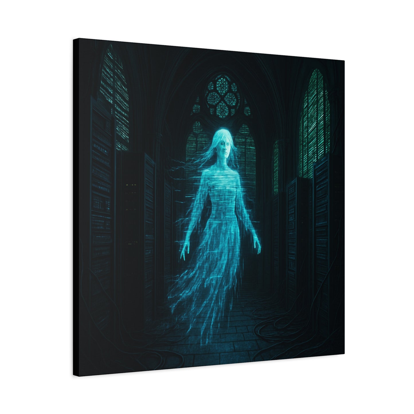 Digital Phantom in the Cathedral Matte Canvas