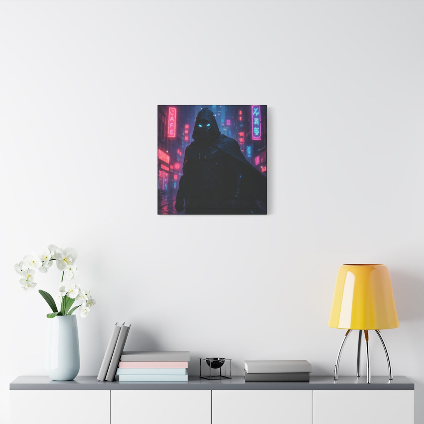 Neon Night Vigilante Matte Canvas