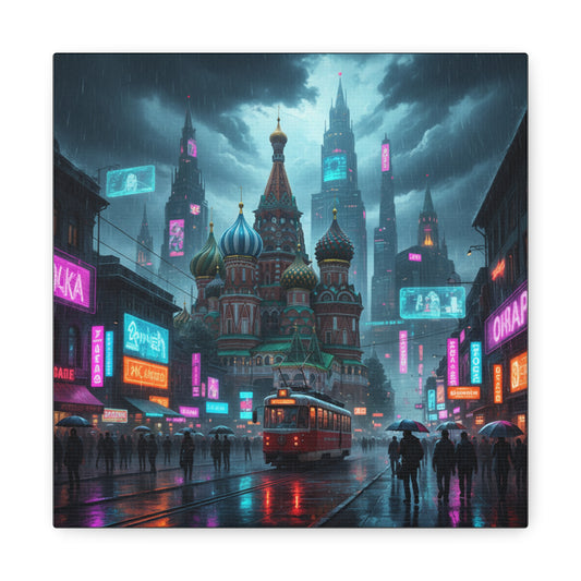 Cyber Moscow Matte Canvas