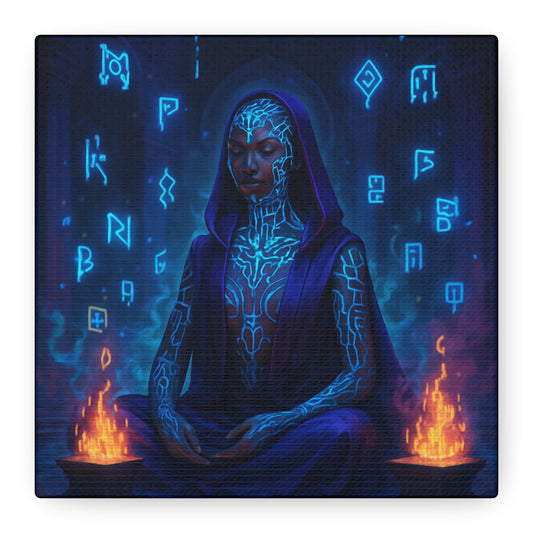Mystic Runes Sorcerer Matte Canvas