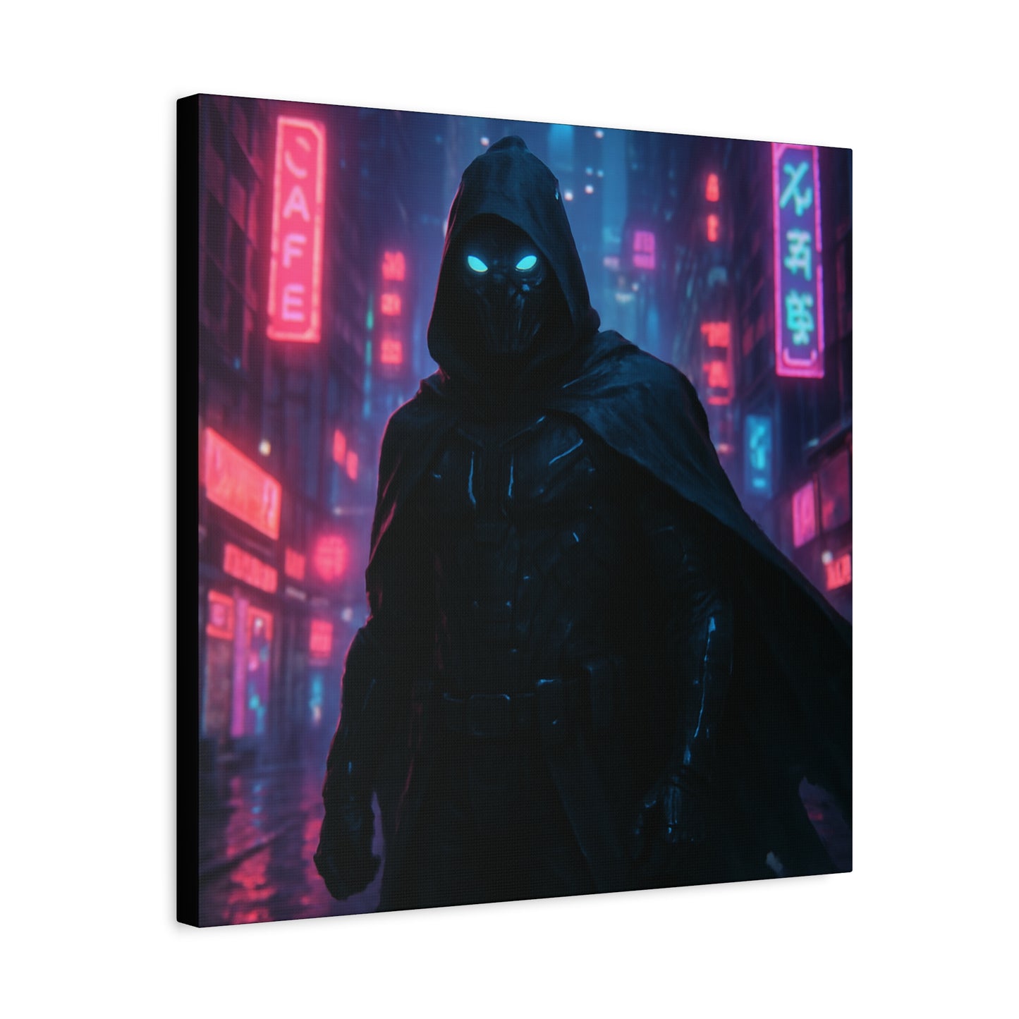 Neon Night Vigilante Matte Canvas