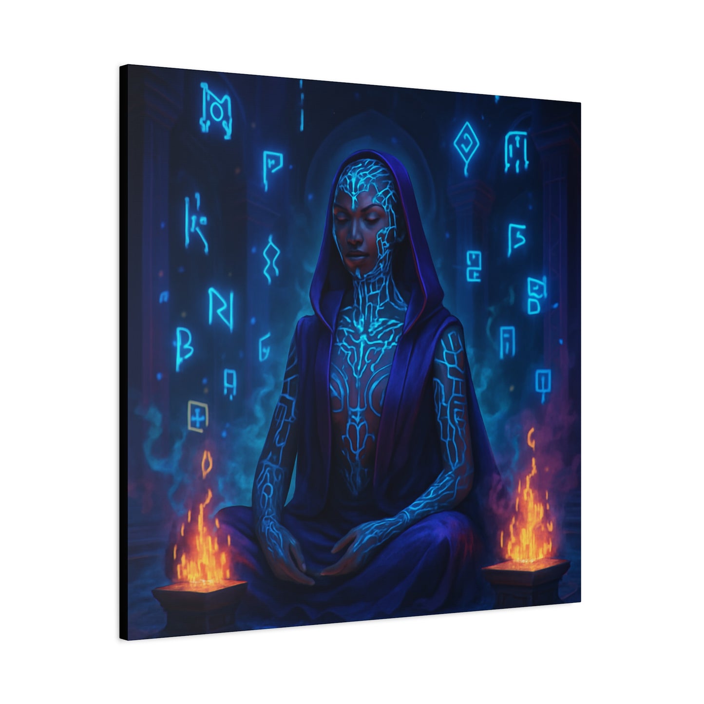Mystic Runes Sorcerer Matte Canvas