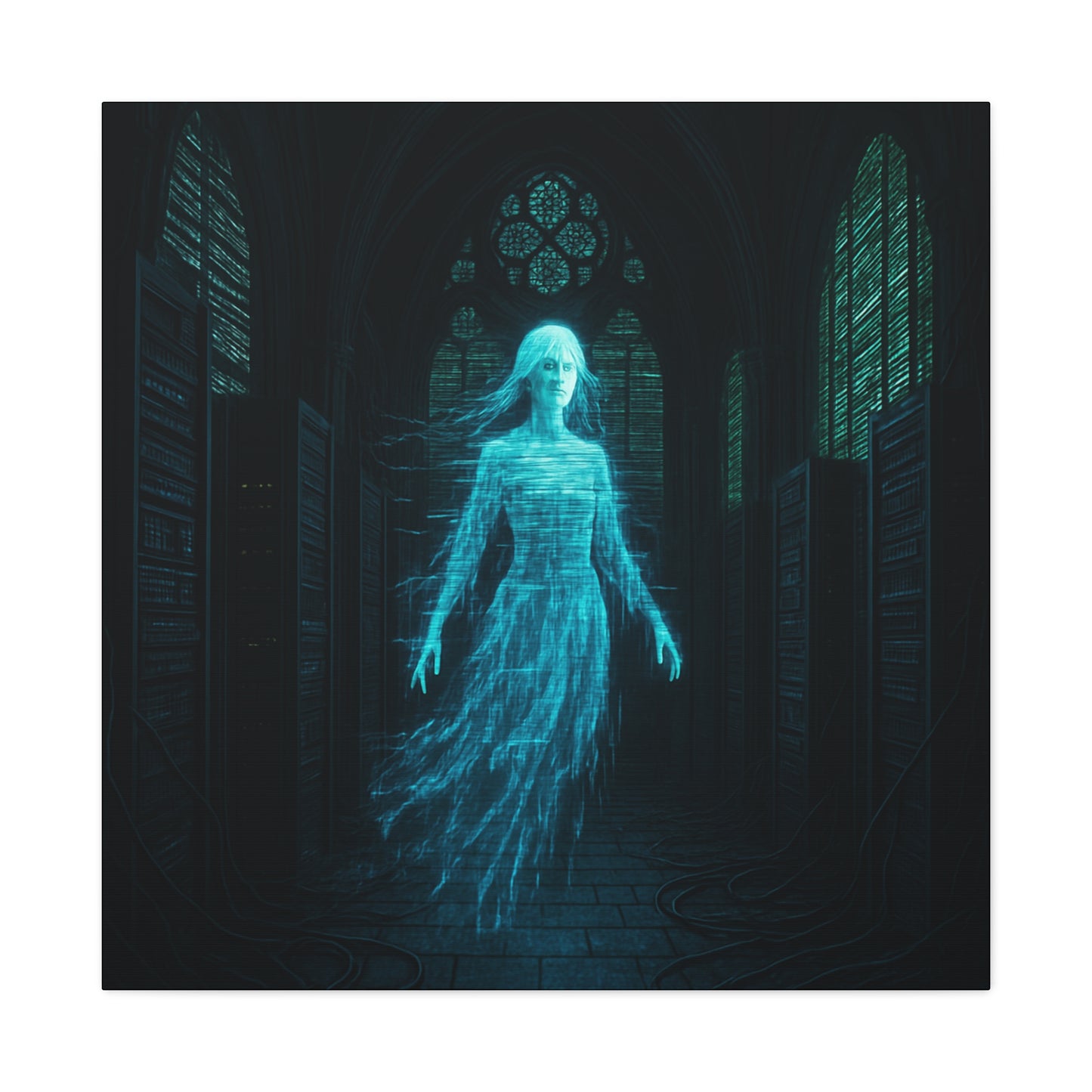 Digital Phantom in the Cathedral Matte Canvas