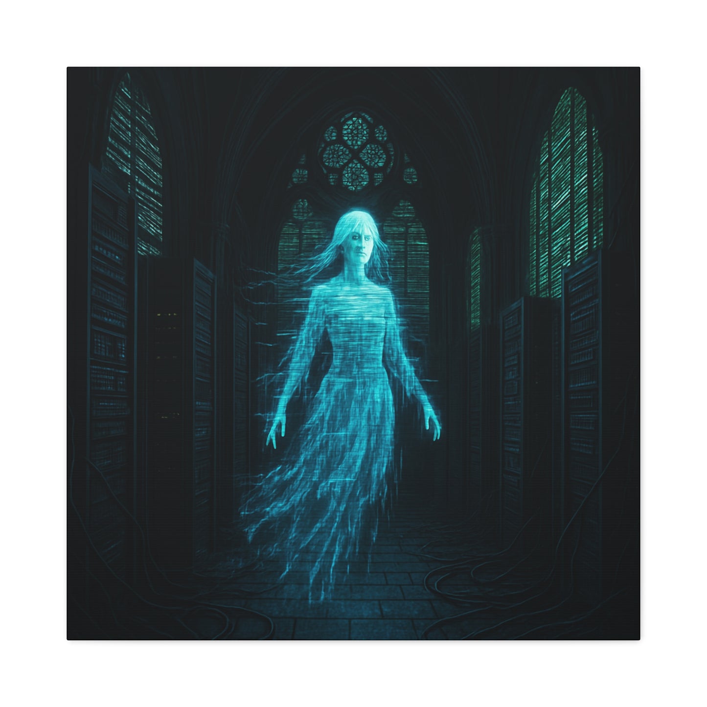 Digital Phantom in the Cathedral Matte Canvas