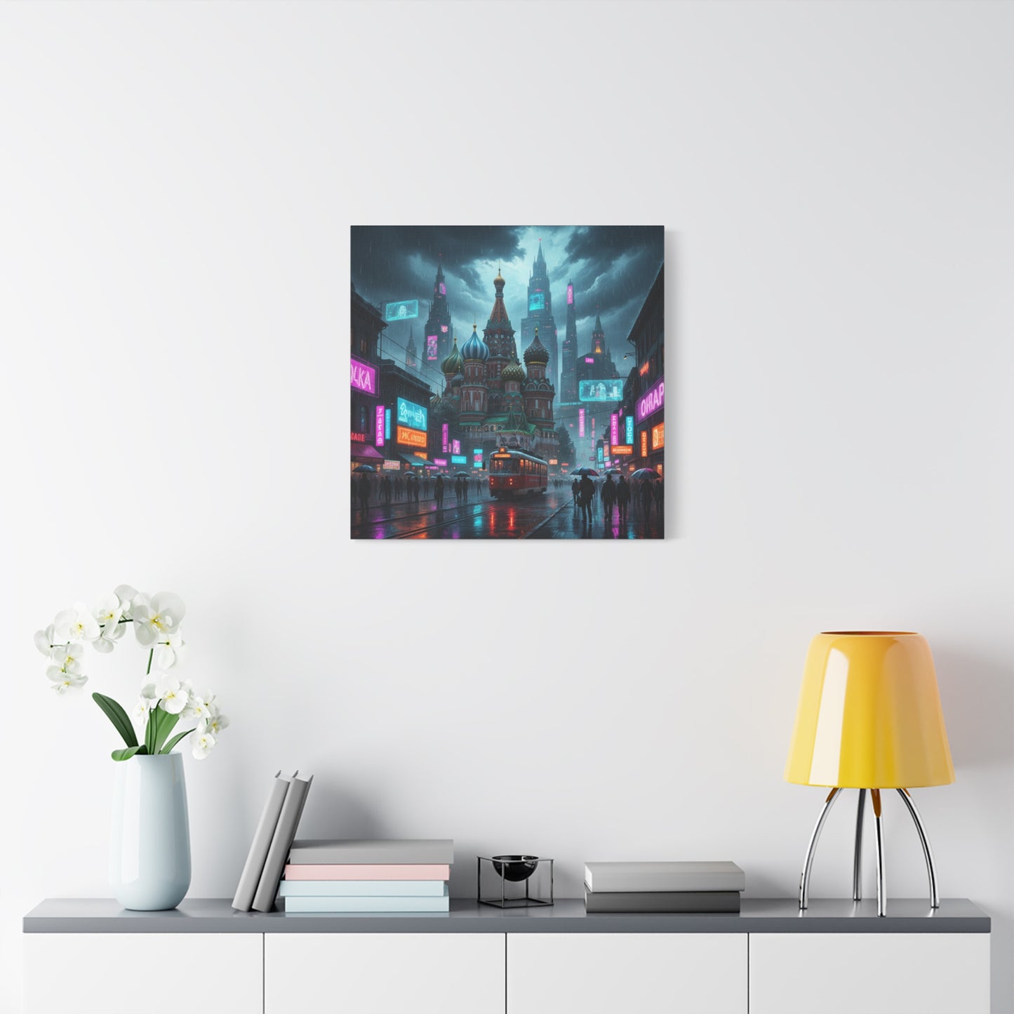 Cyber Moscow Matte Canvas