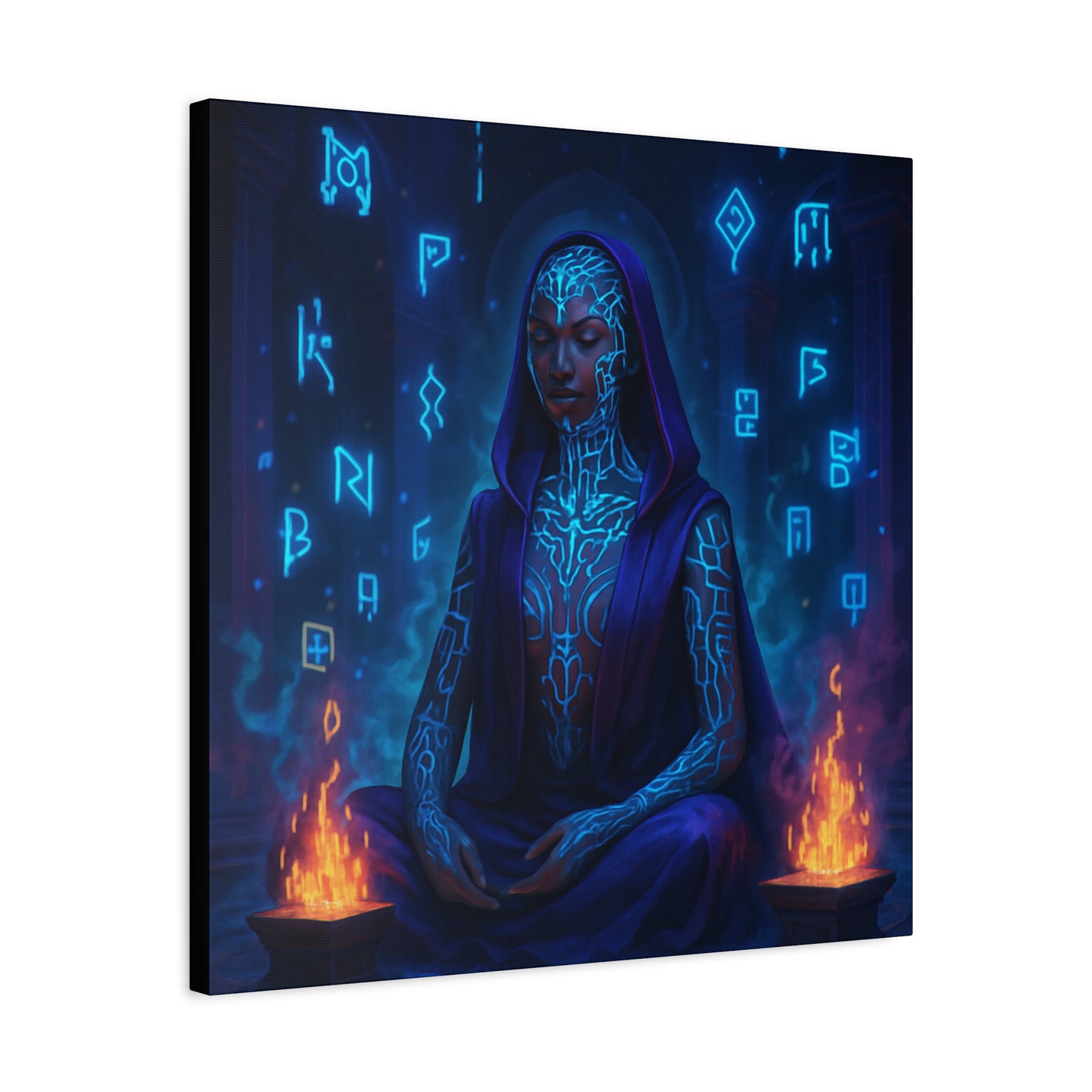 Mystic Runes Sorcerer Matte Canvas
