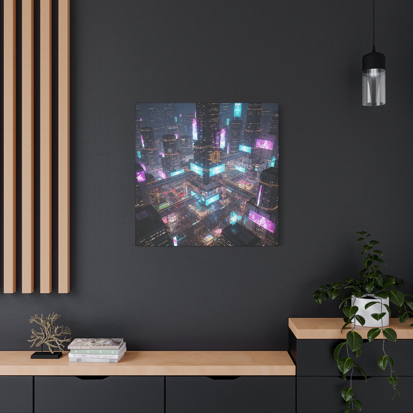 Cyber City Christmas Nightscape