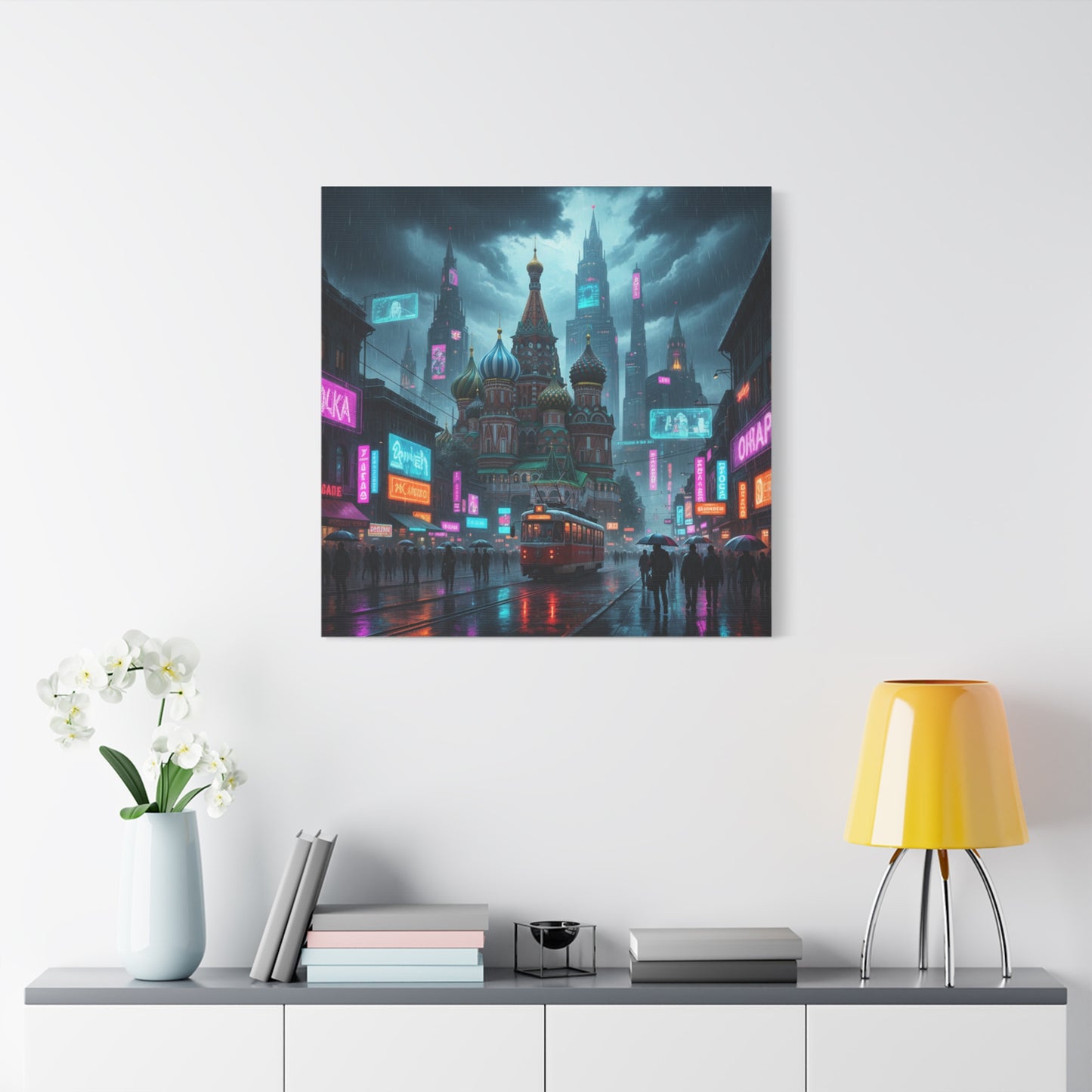 Cyber Moscow Matte Canvas