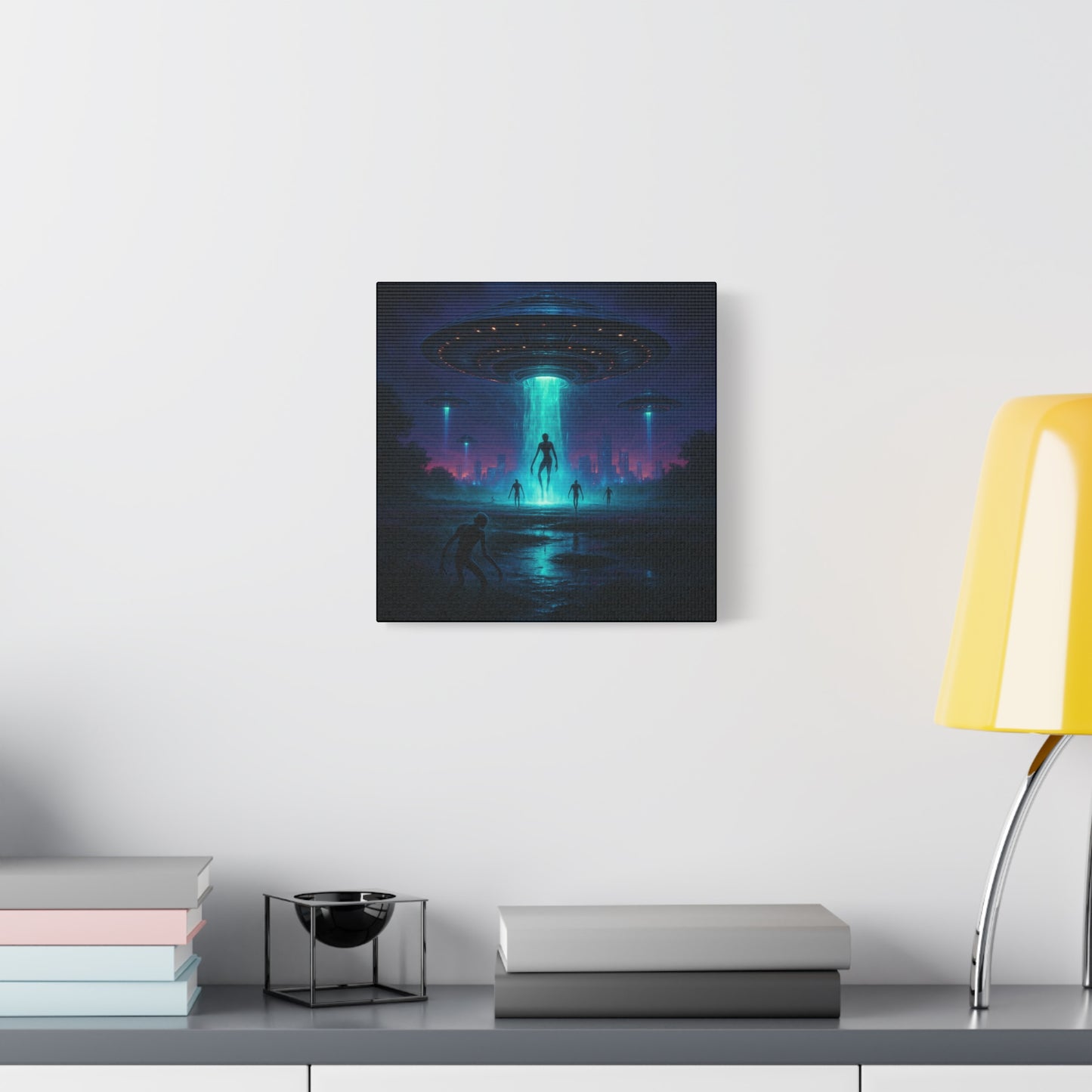 Alien Abduction Matte Canvas