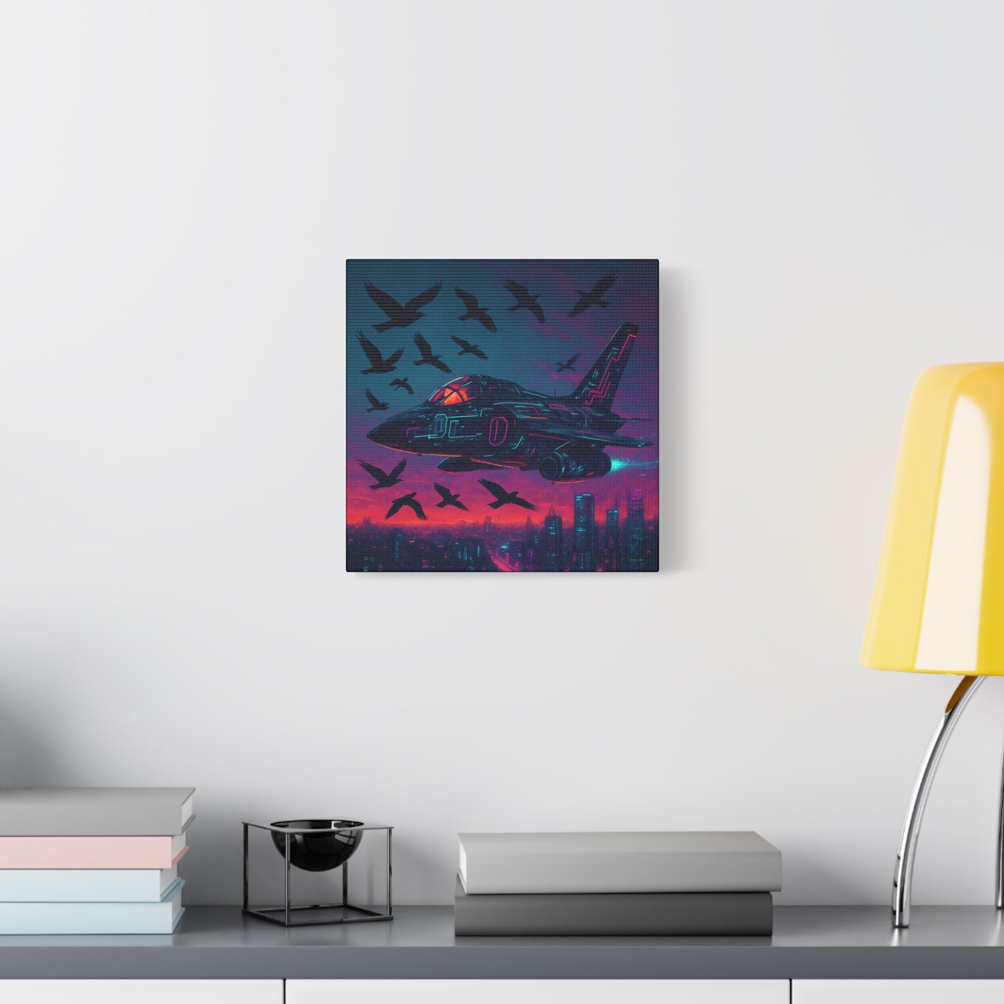 Neon Jet Flight Matte Canvas