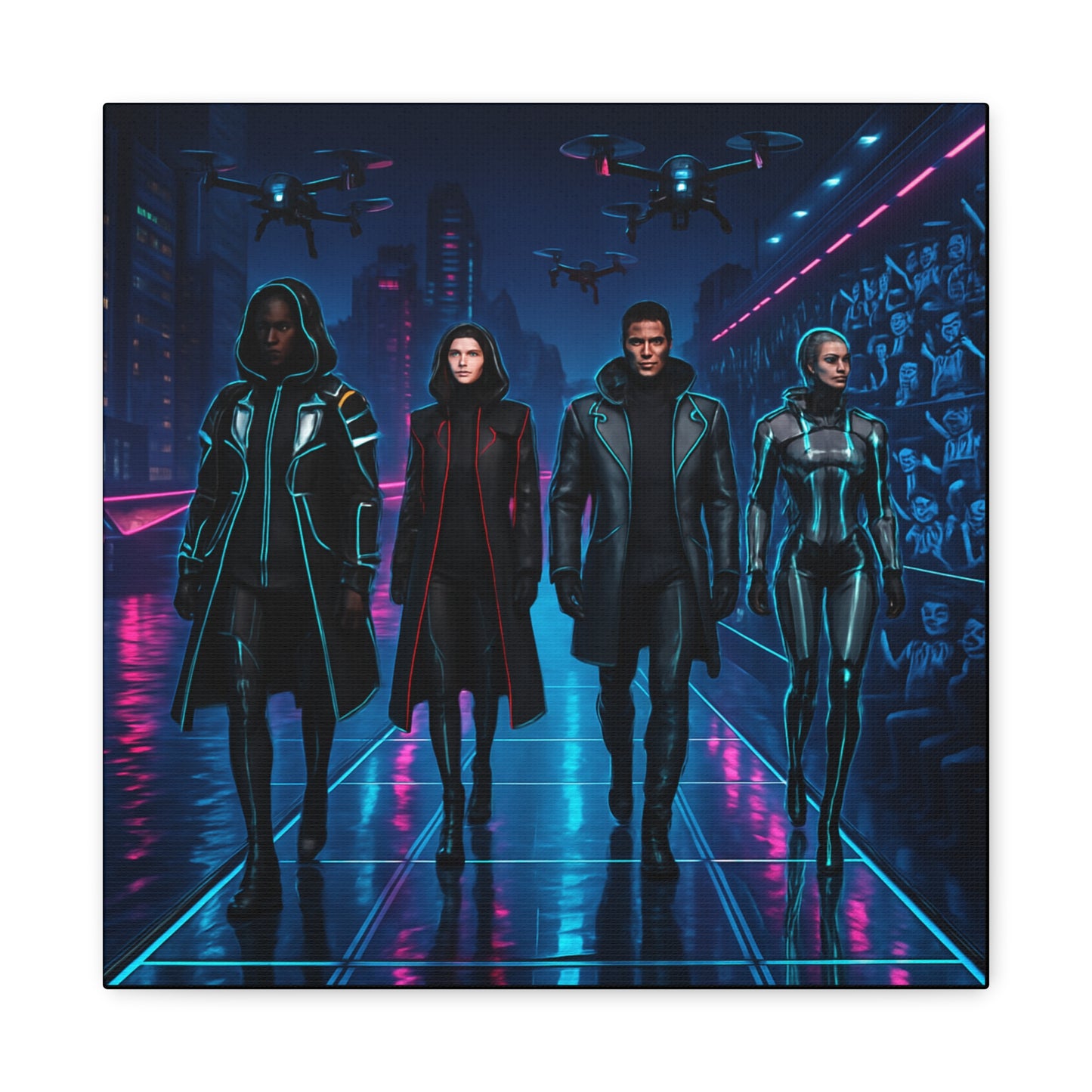 Cyber Gang Matte Canvas