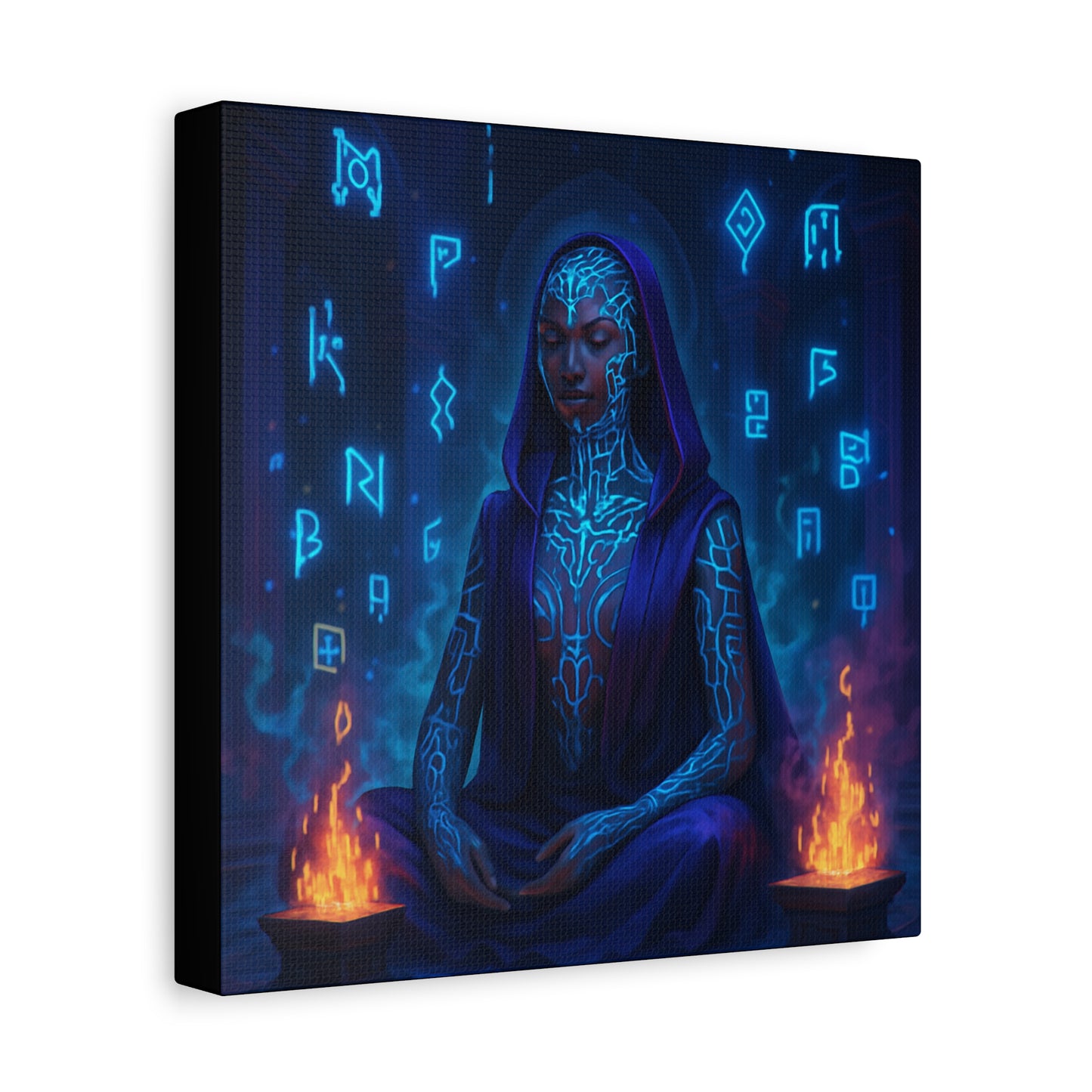 Mystic Runes Sorcerer Matte Canvas