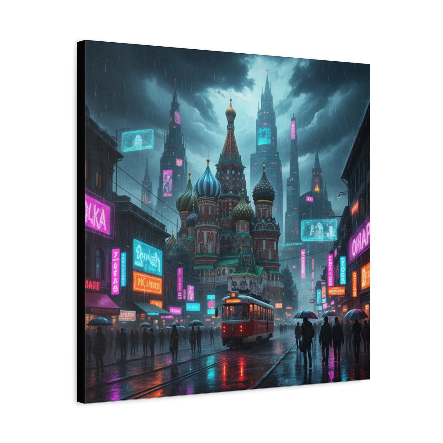 Cyber Moscow Matte Canvas