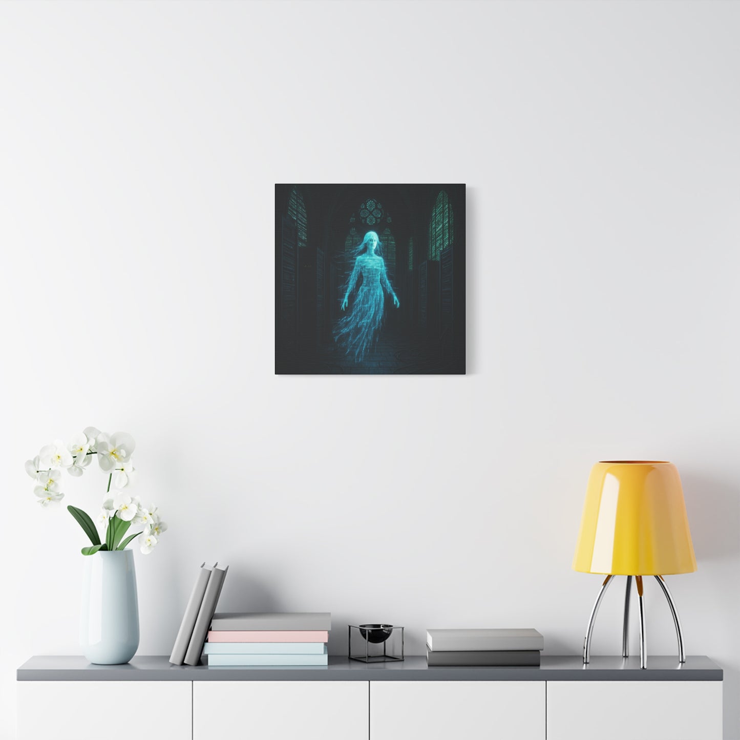 Digital Phantom in the Cathedral Matte Canvas