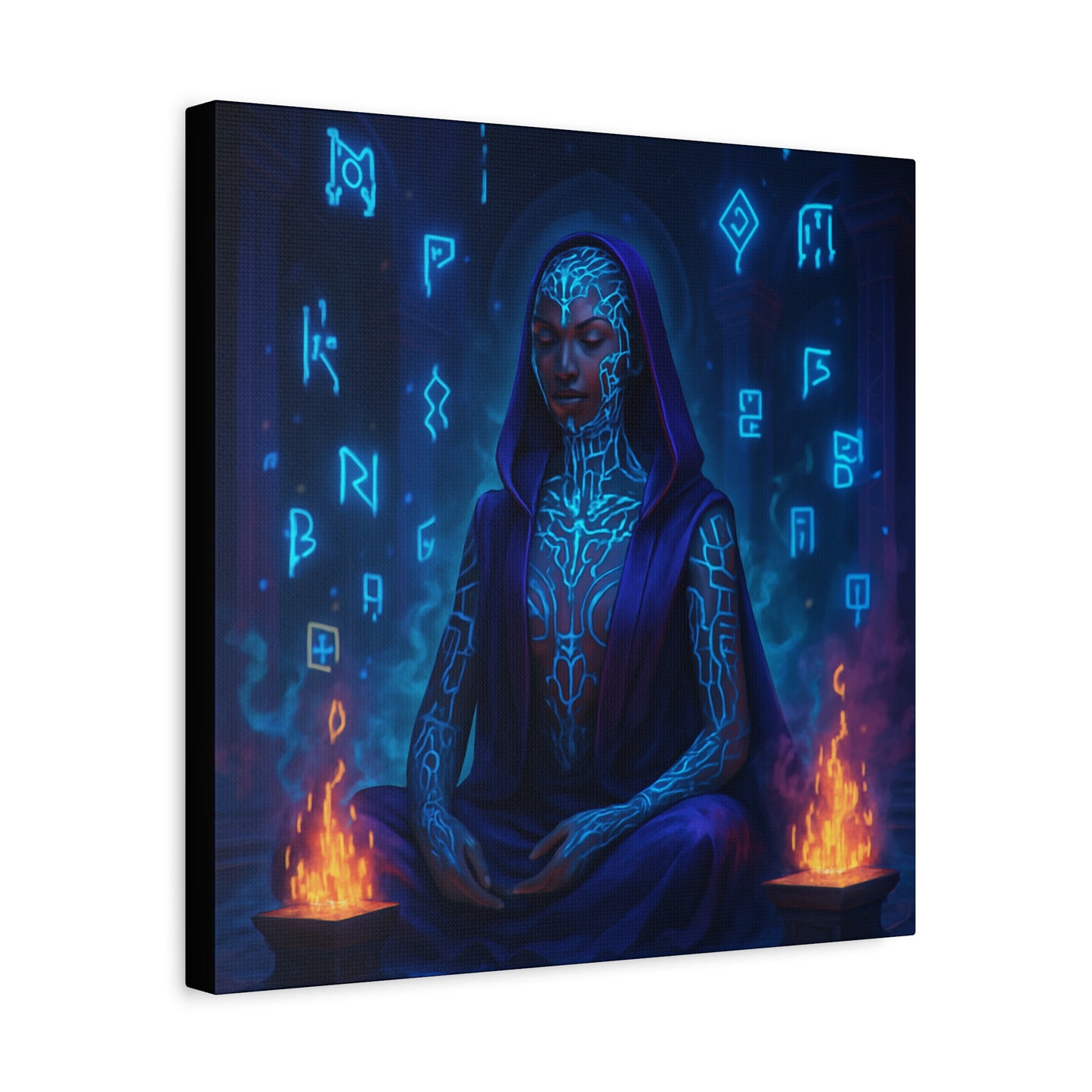 Mystic Runes Sorcerer Matte Canvas