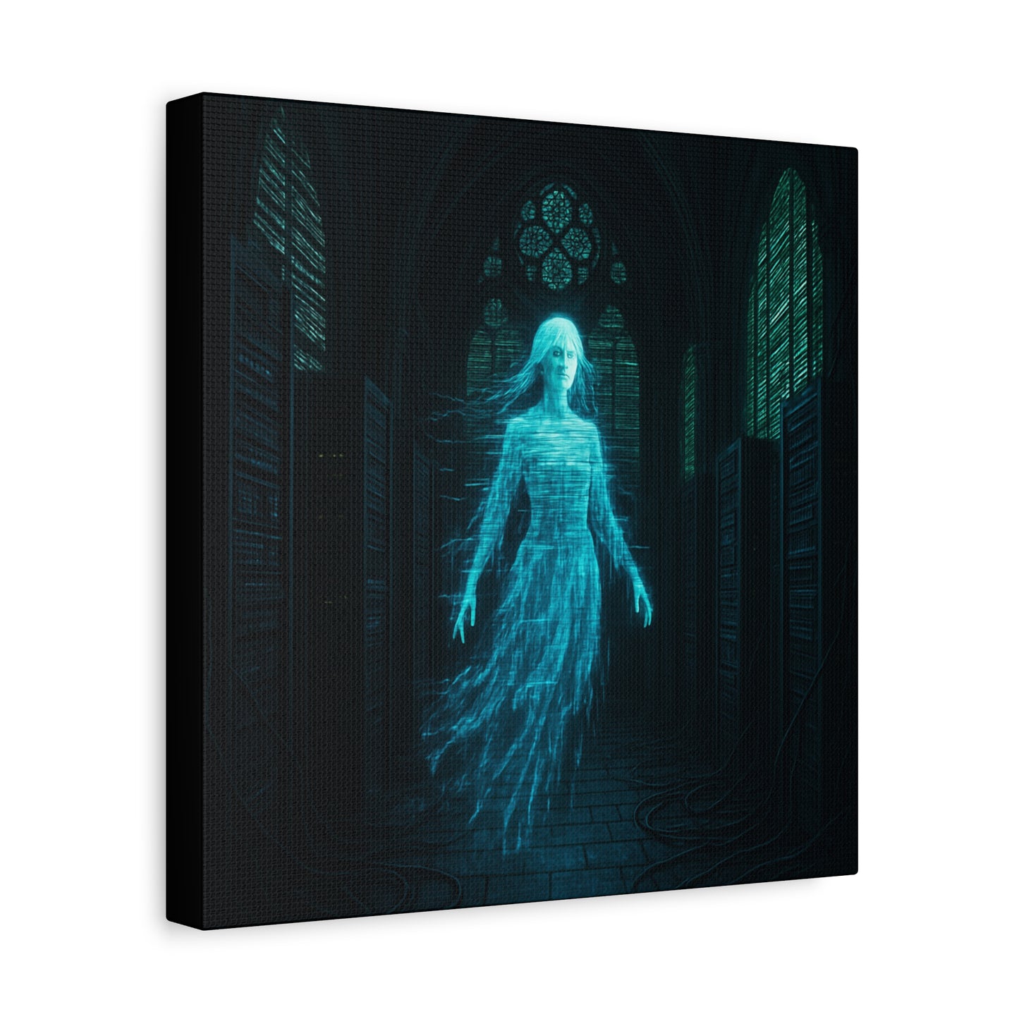 Digital Phantom in the Cathedral Matte Canvas