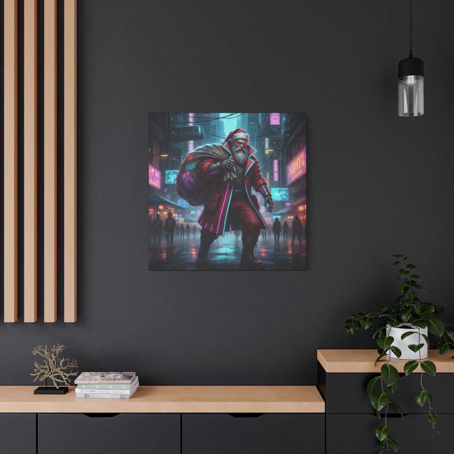 Cyber Santa Canvas