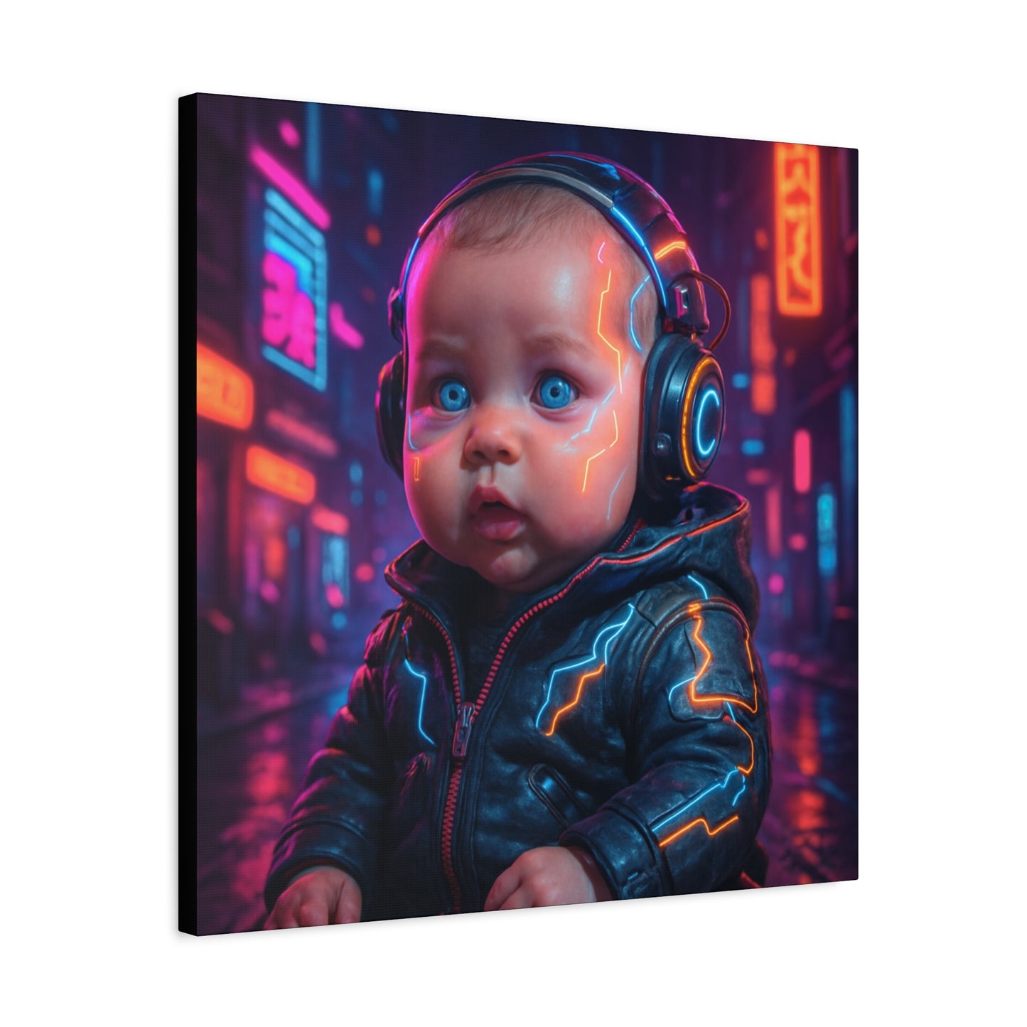 Cyber Baby Matte Canvas