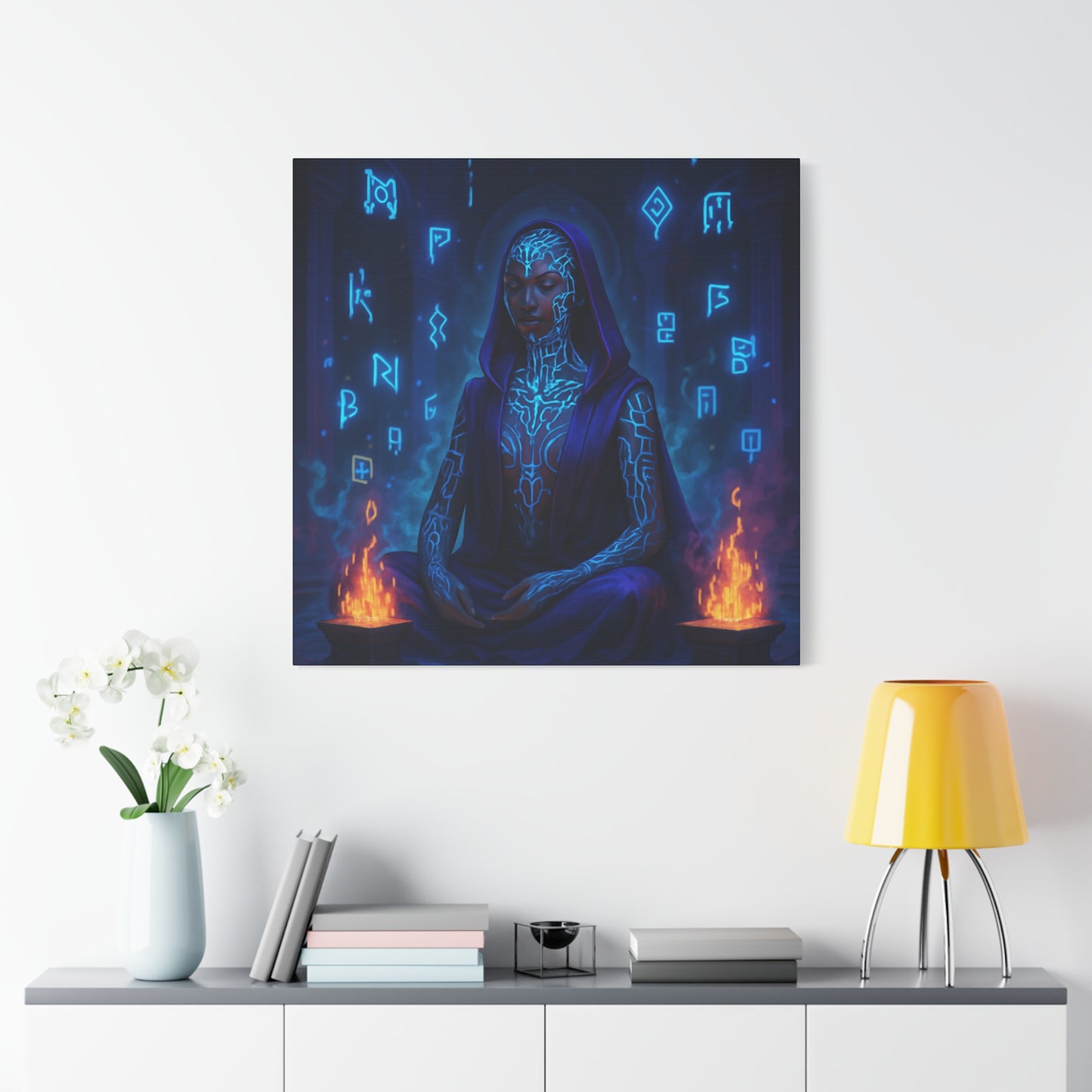 Mystic Runes Sorcerer Matte Canvas