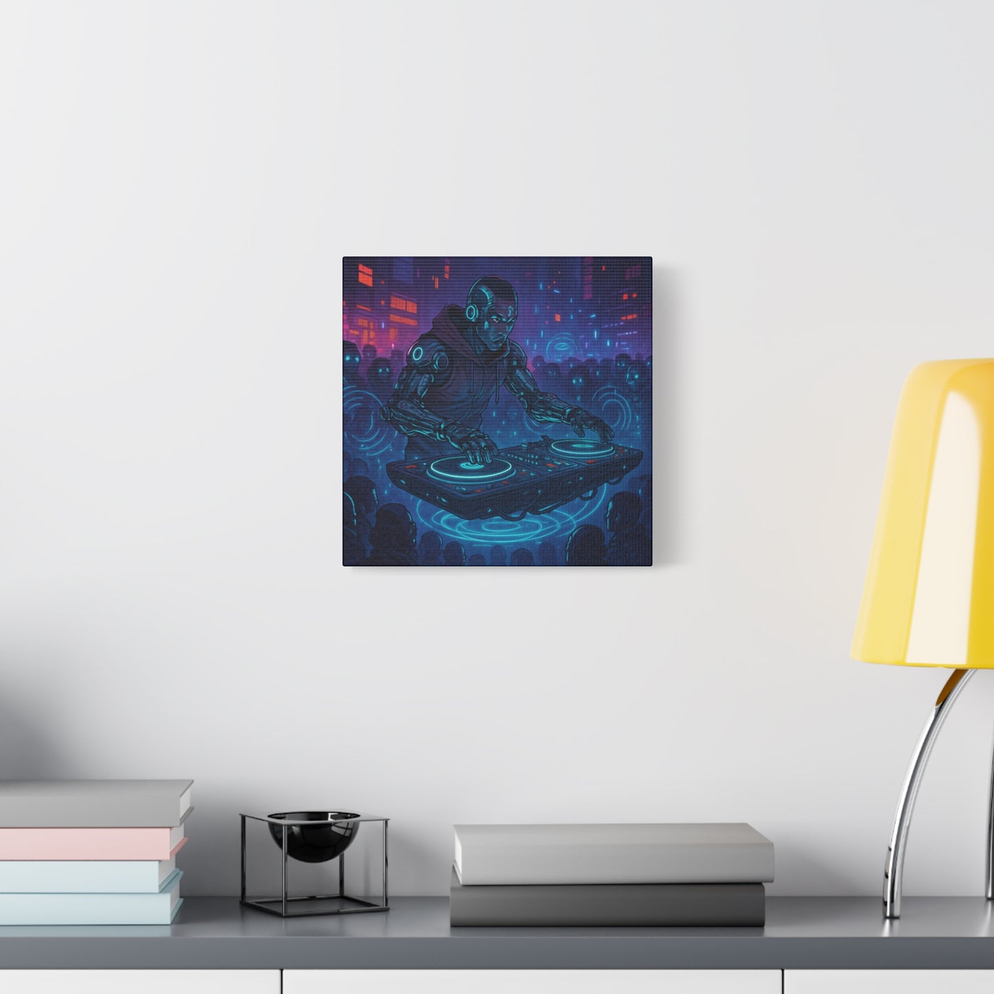 Cybernetic DJ Matte Canvas