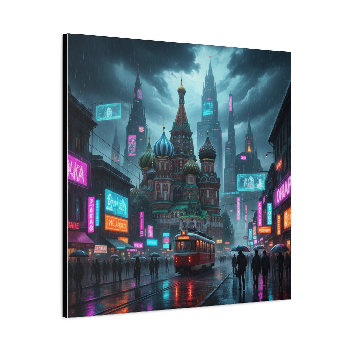 Cyber Moscow Matte Canvas