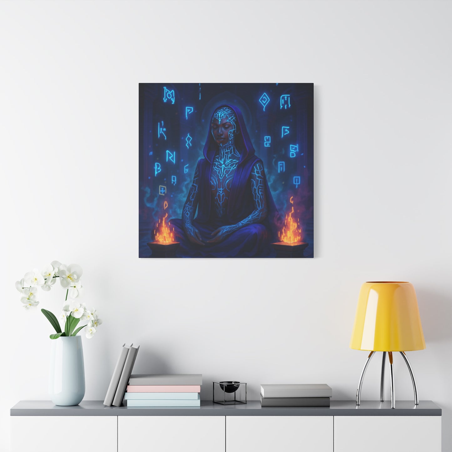 Mystic Runes Sorcerer Matte Canvas