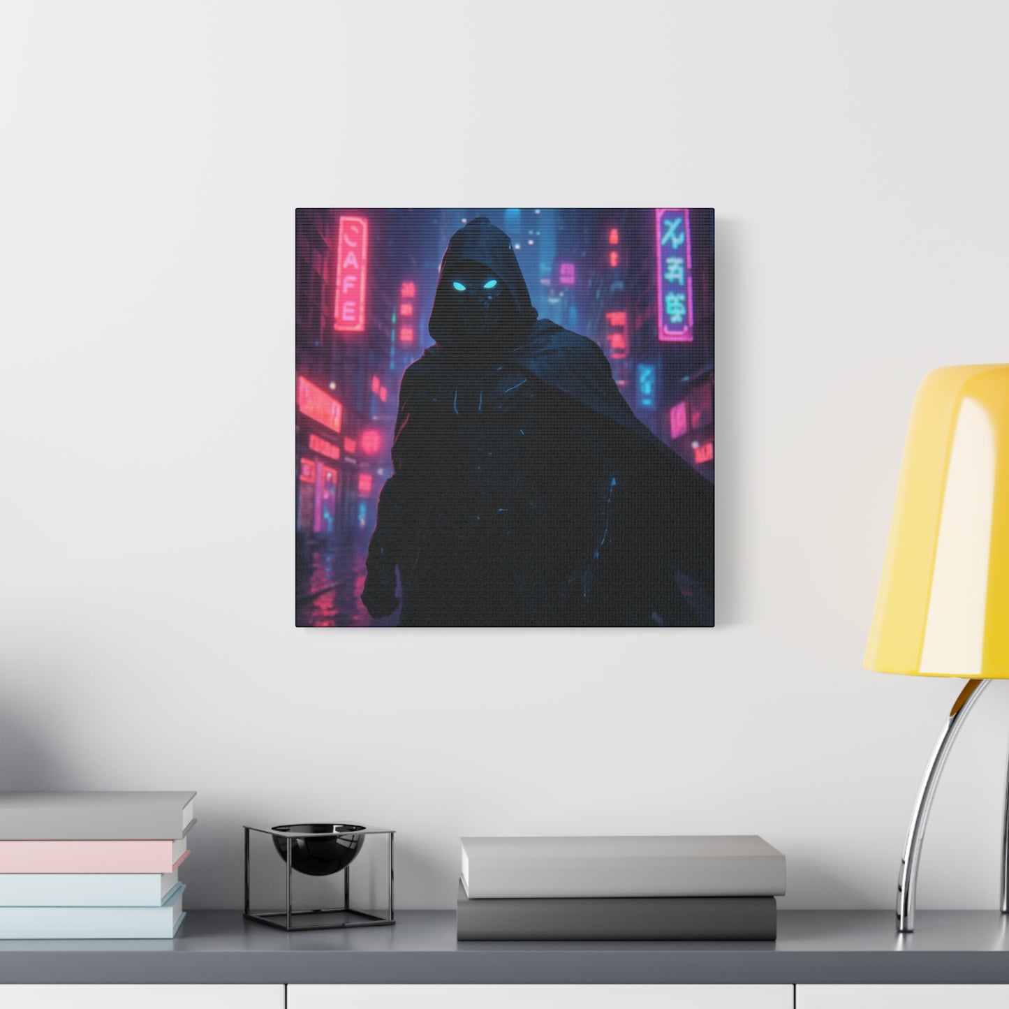 Neon Night Vigilante Matte Canvas