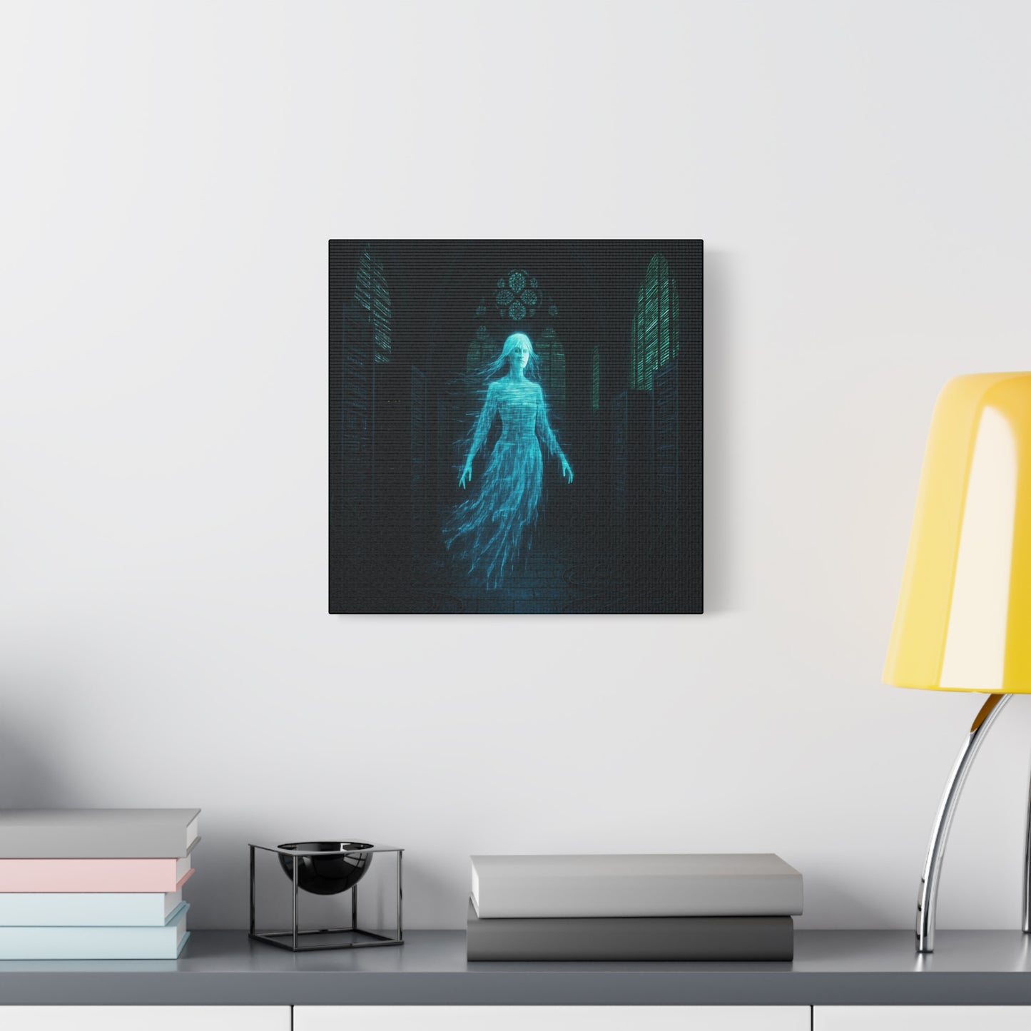 Digital Phantom in the Cathedral Matte Canvas